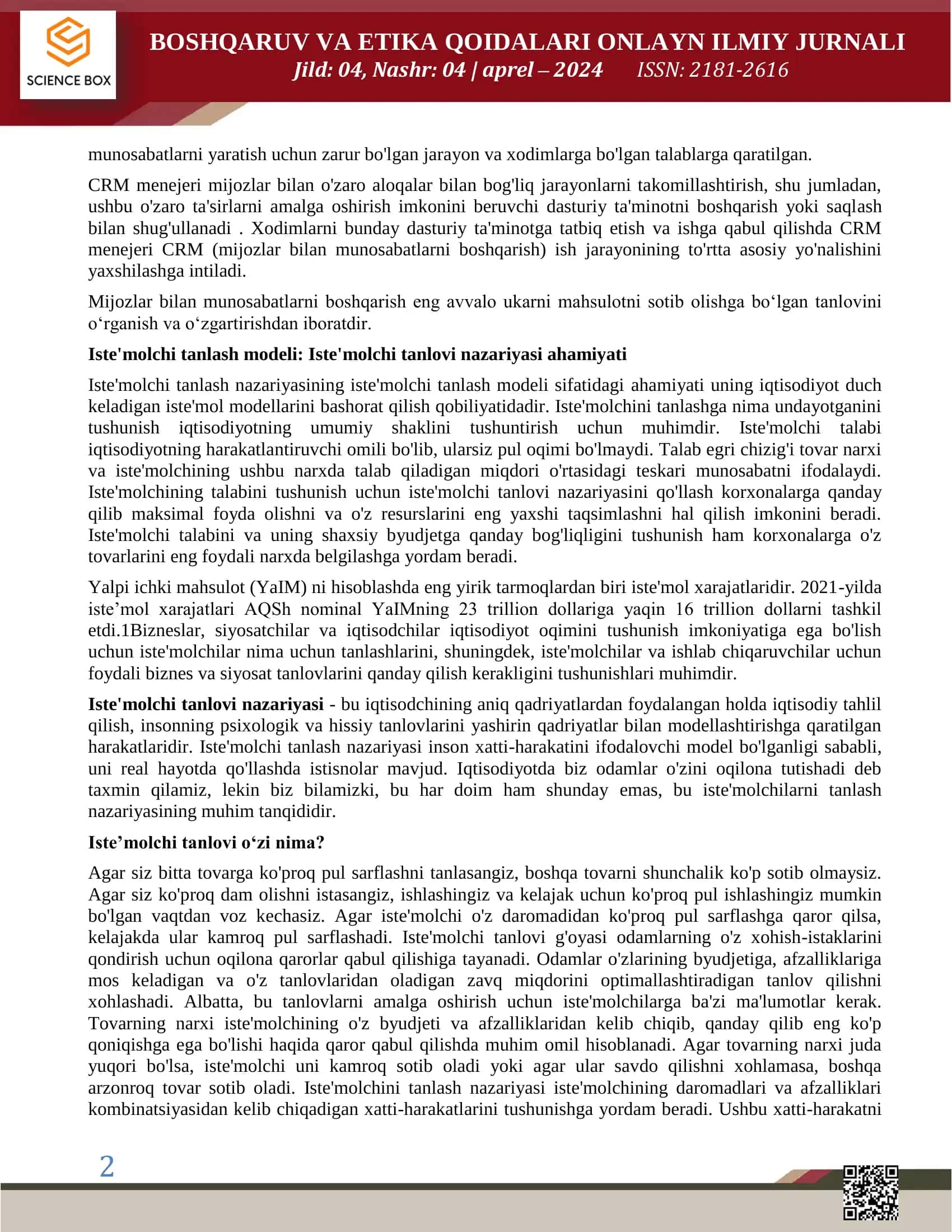 MIJOZLAR BILAN MUNOSABATLARNI BOSHQARISH 2