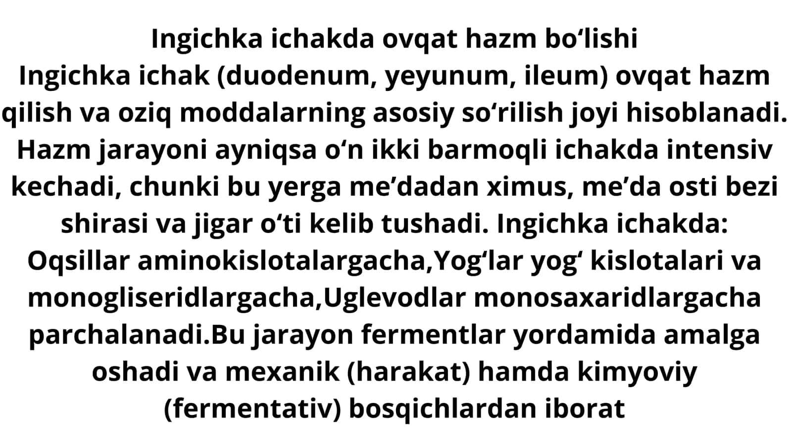Ingichka va yògon ichak 2