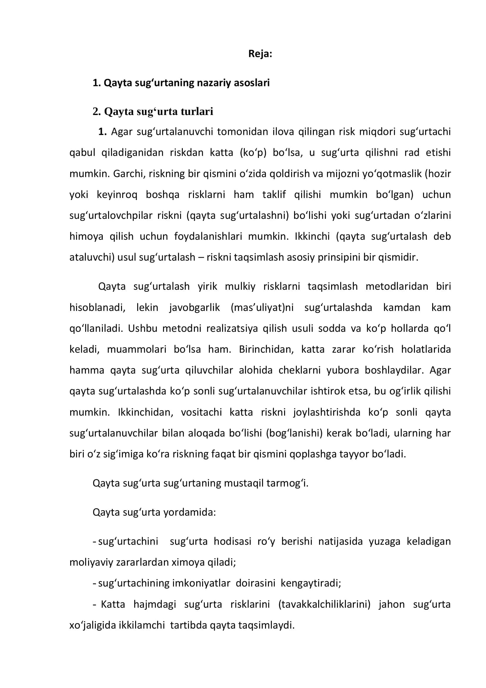 Qayta sug‘urta 2
