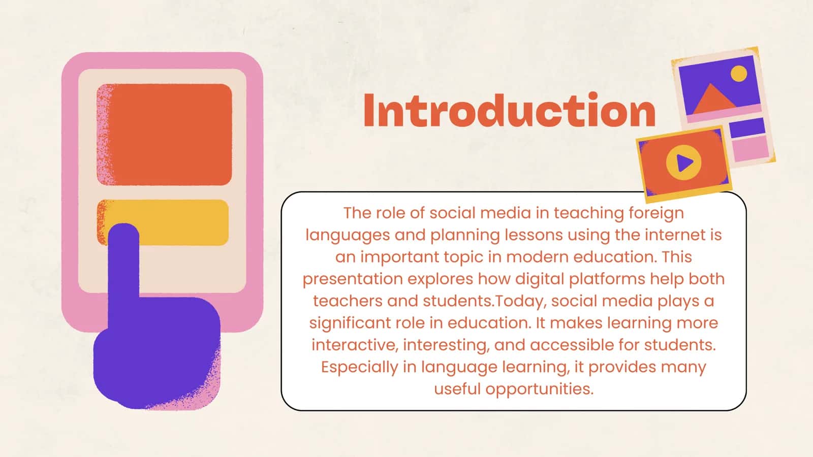 The role of social media in teaching foreign languages. Planning lessons using internet 2