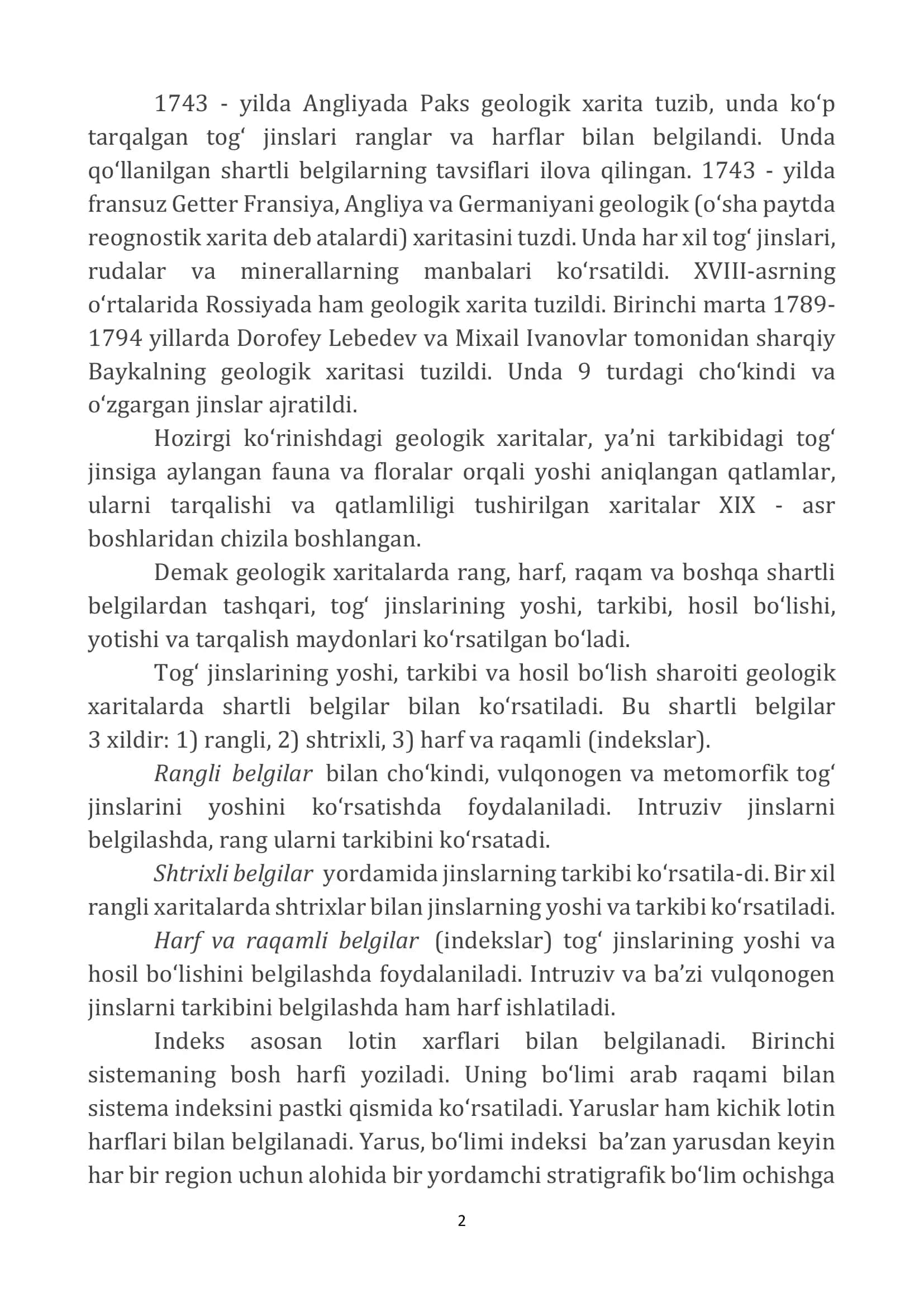 Geologik xaritalar 2