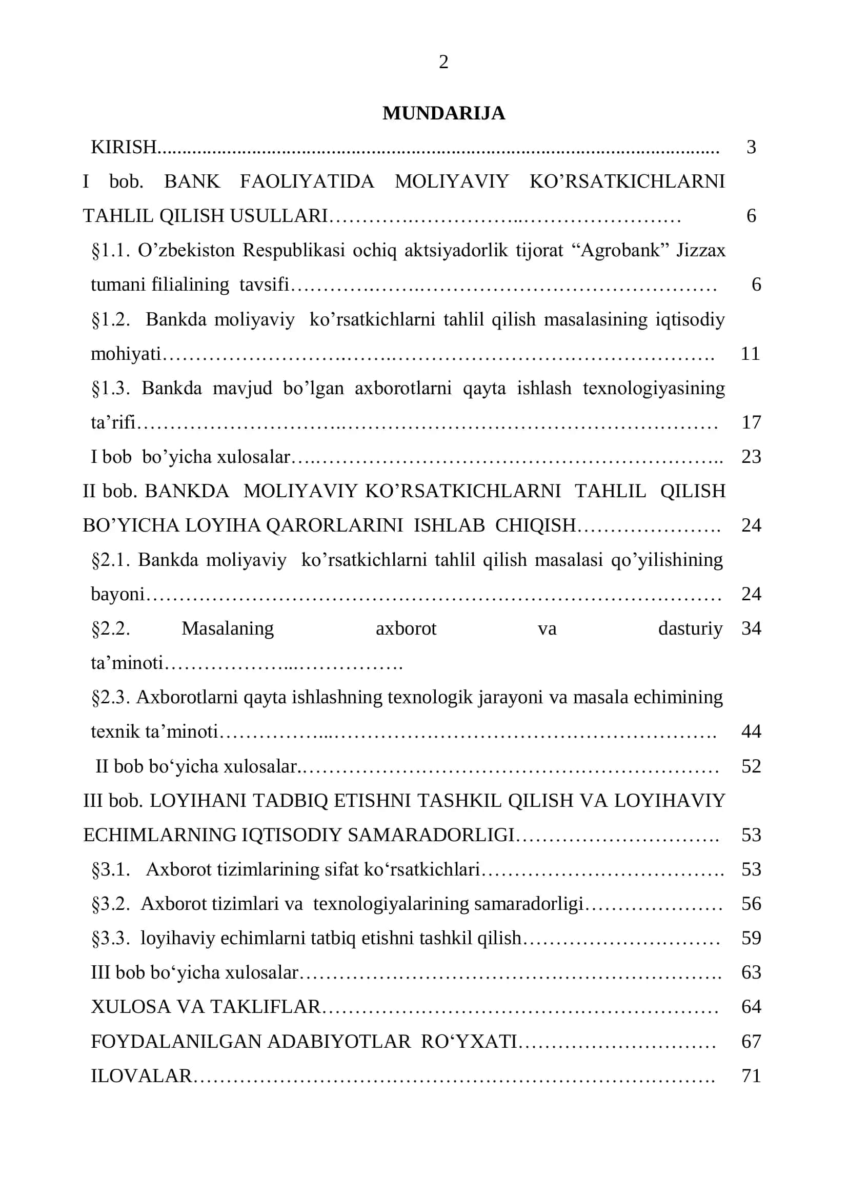 BANKDA AXBOROT TEXNOLOGIYALARINI QO‟LLASH 2