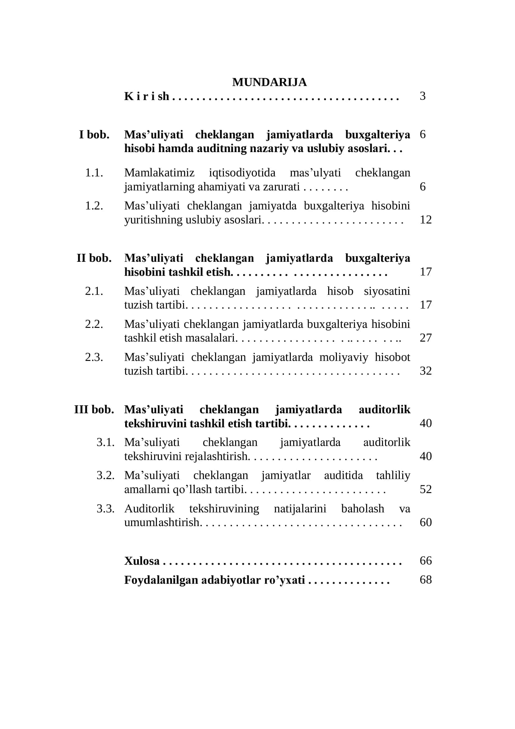 Buxgalteriya hisobi va auditni xususiyatları 2