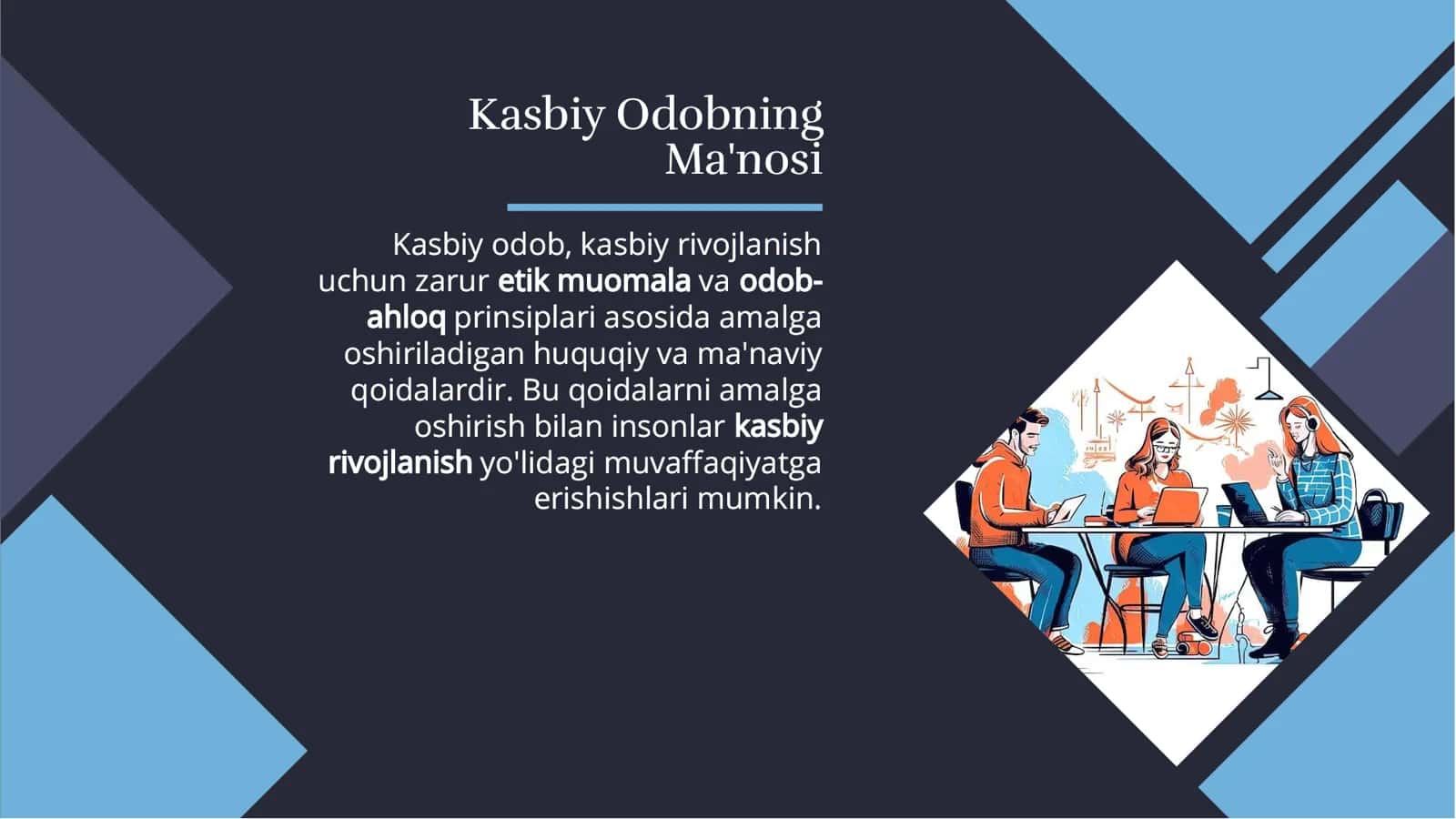 Kasb odobi haqida 2