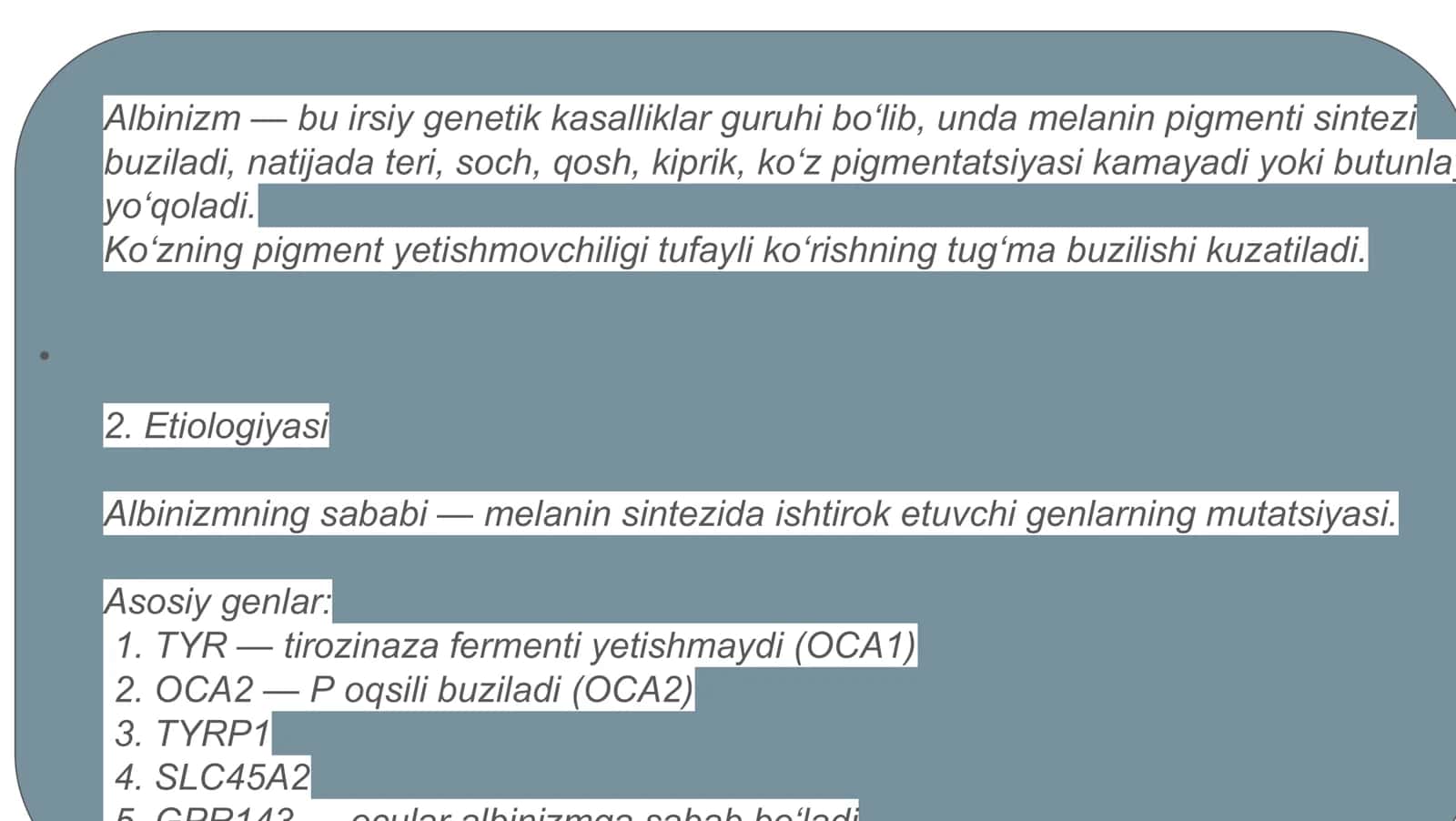Albinizm 2
