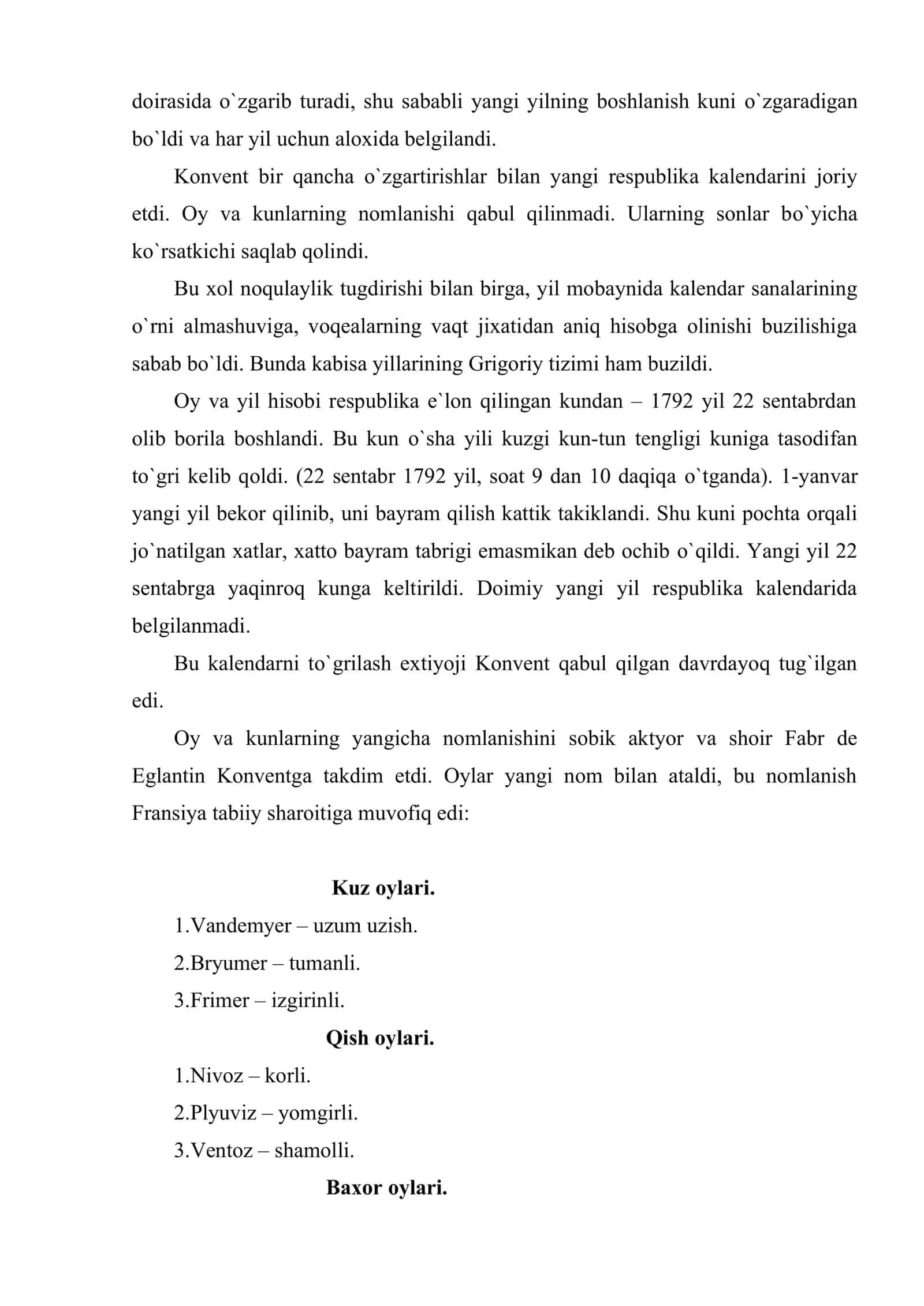 Fransuz inqilobining Respublika kalendari 2