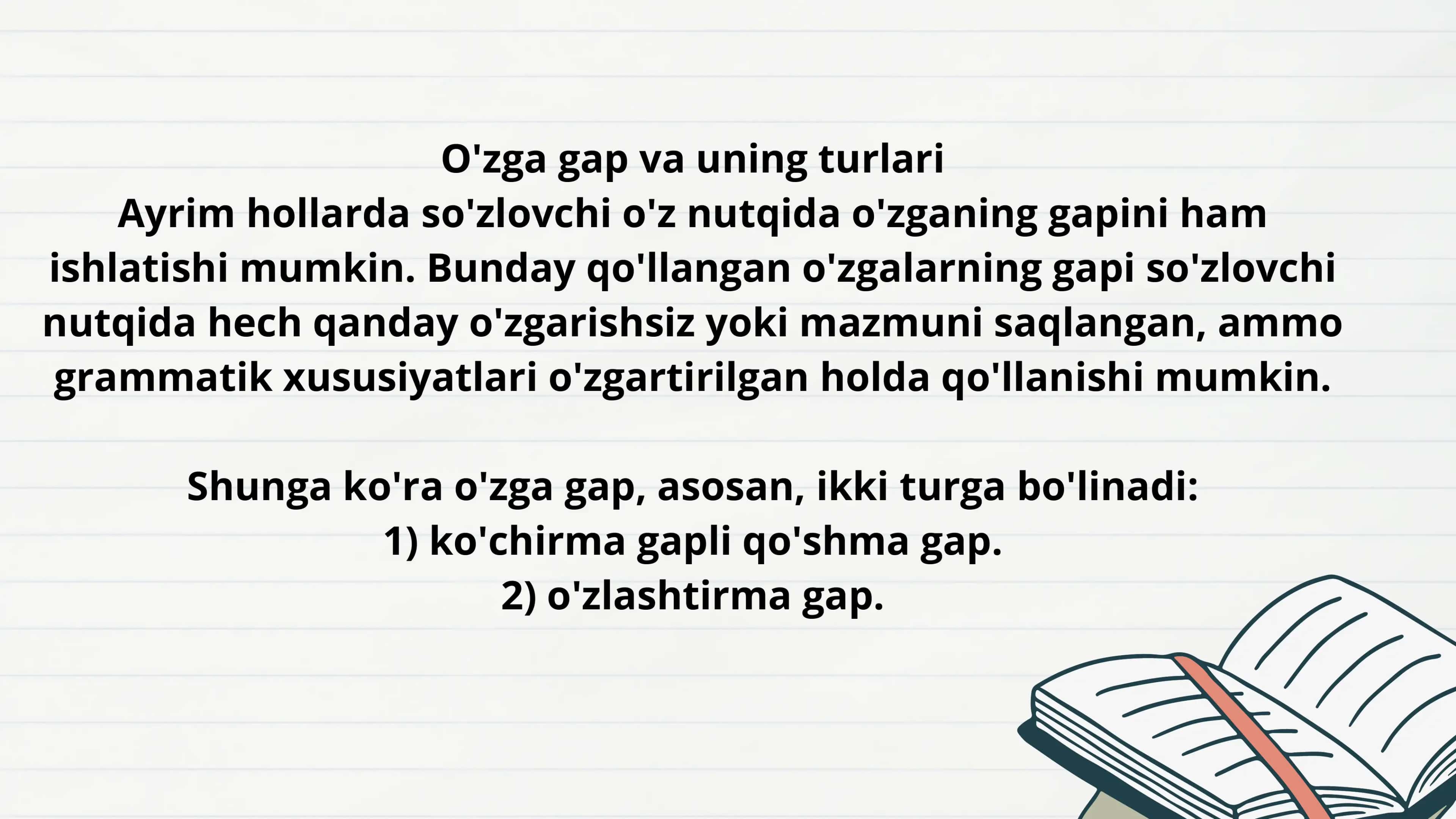 Oʻzga gapli qurilmalar 2