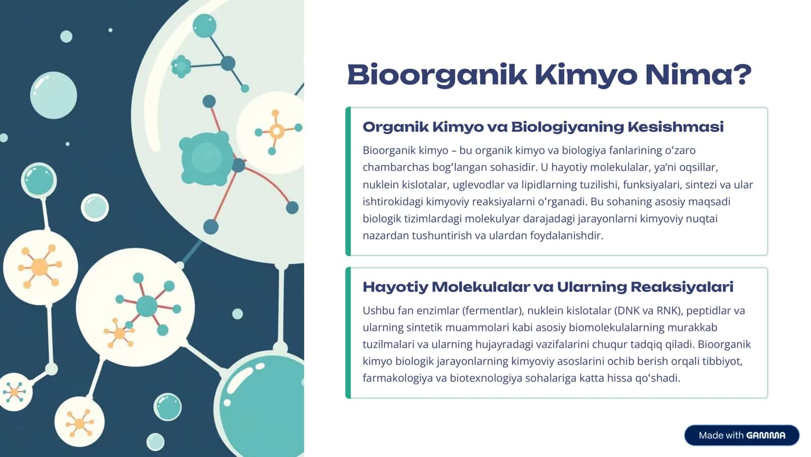 Bioorganik Kimyo 2