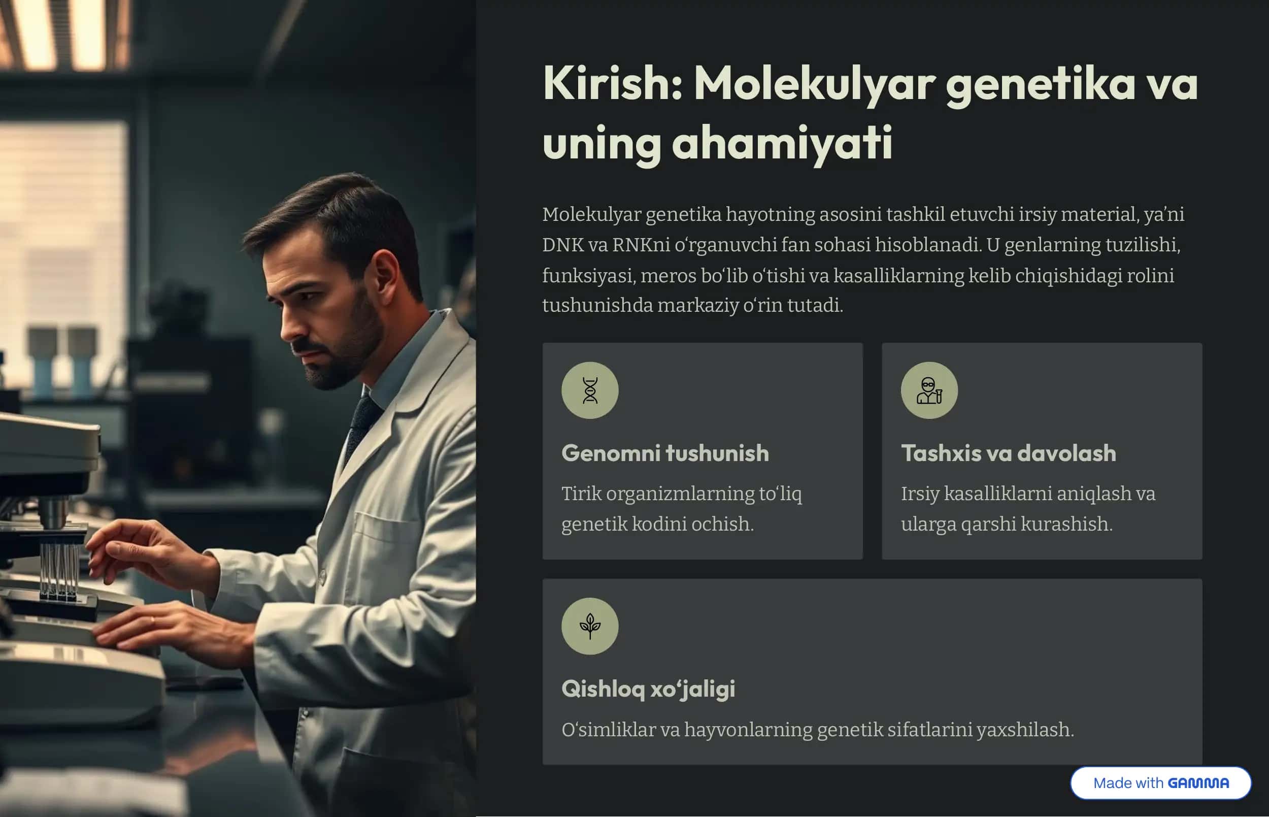 Molekulyar genetika 2
