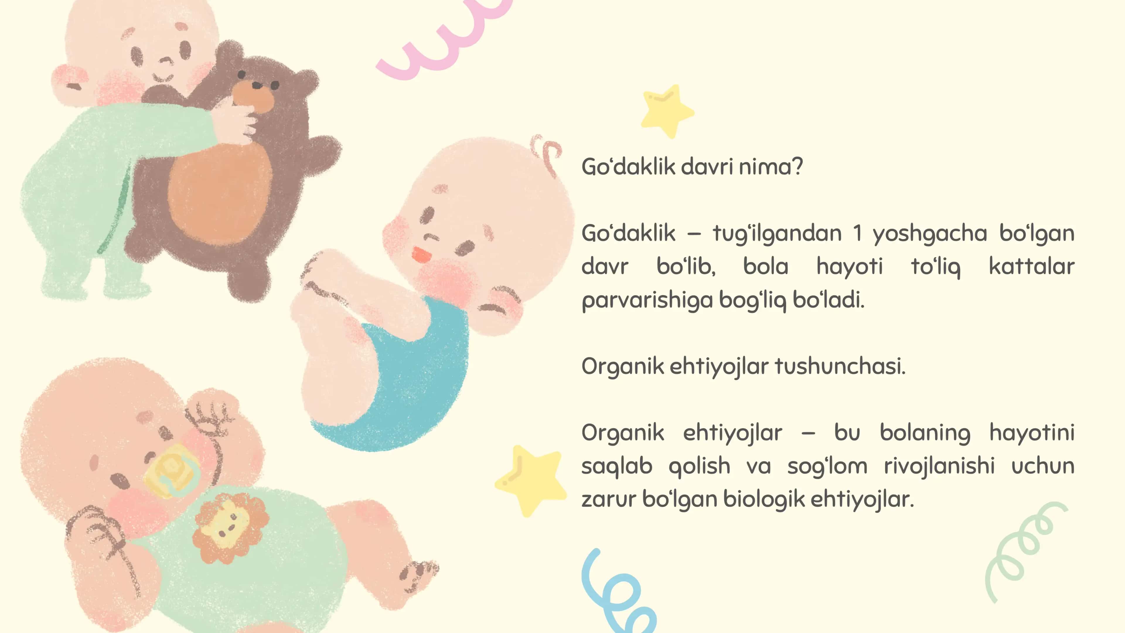 Go‘daklik davri nima 2