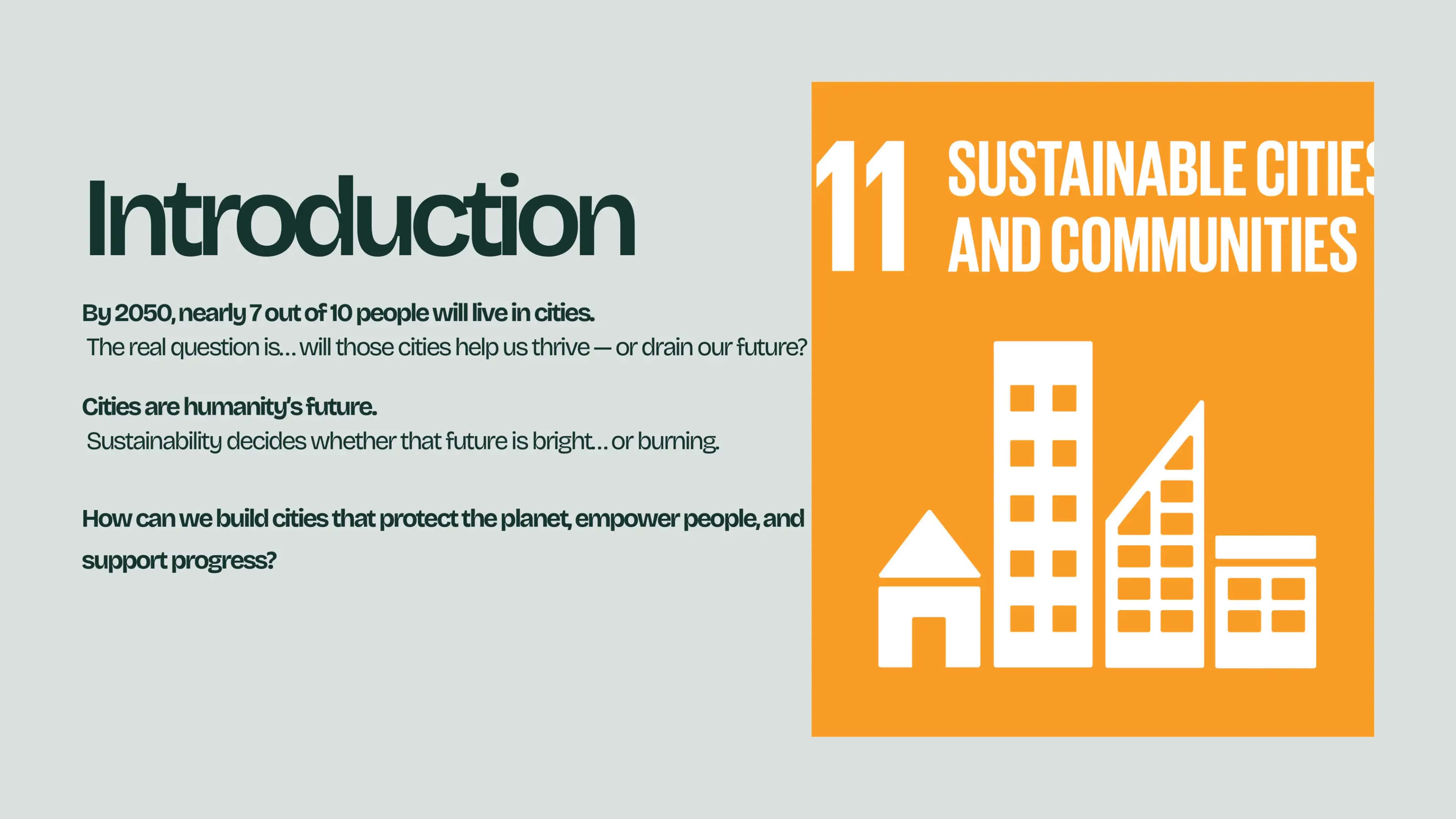 What makes a city “sustainable” 2