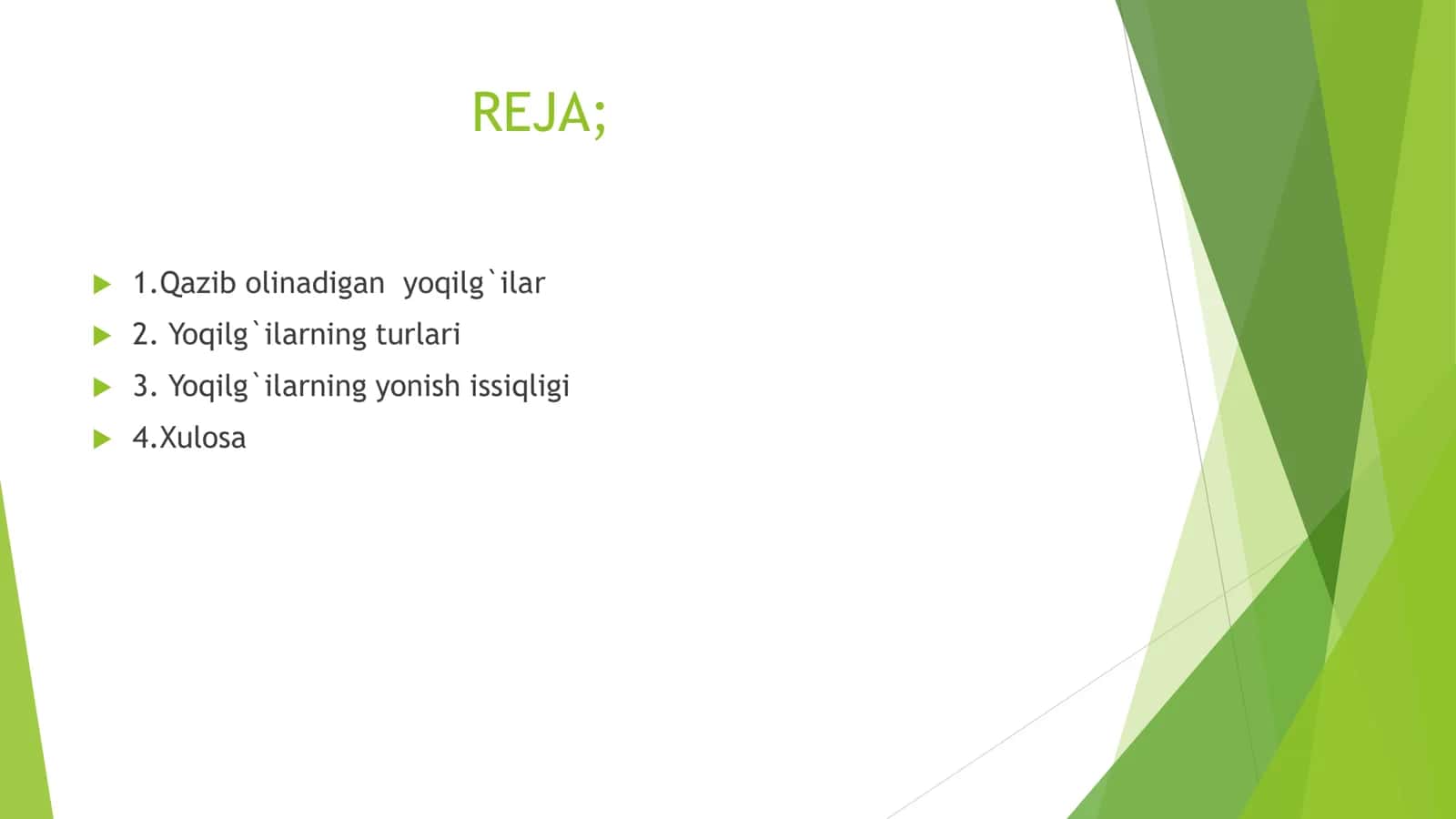 Yoqilg`ilarning yonish issiqligi 2