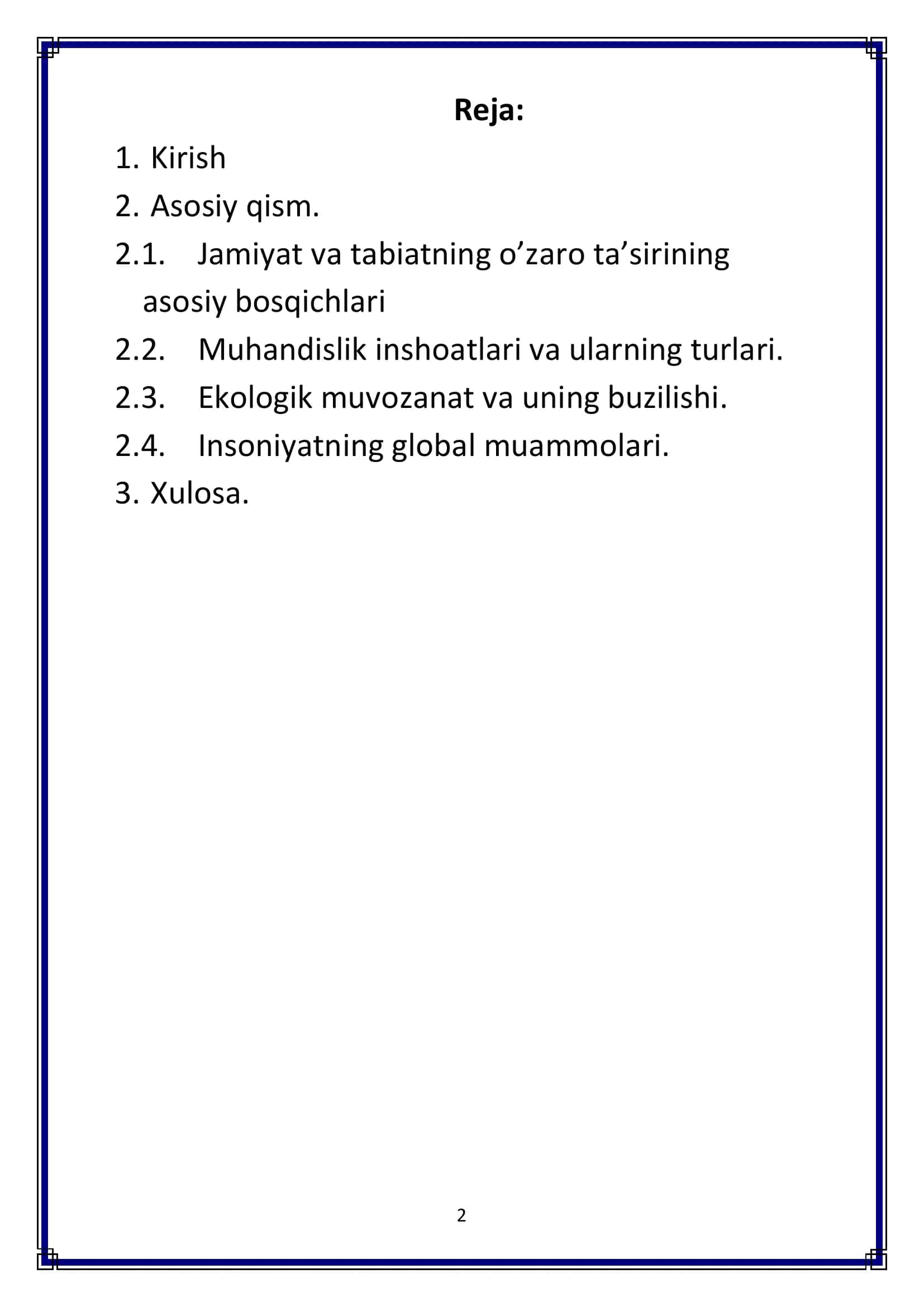 Jamiyat va tabiatning o’zaro ta’siri 2