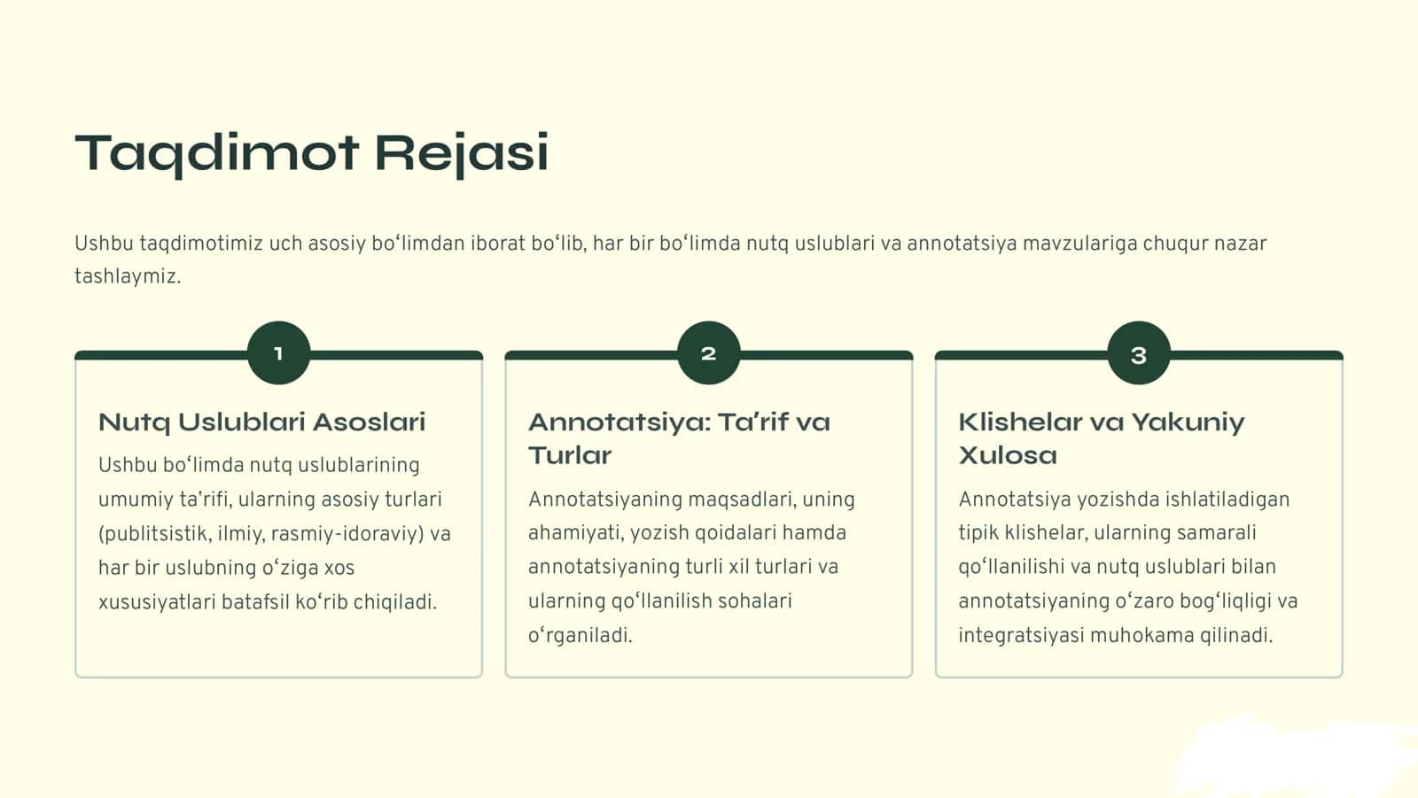 Nutq Uslublari va Annotatsiya Asoslari 2