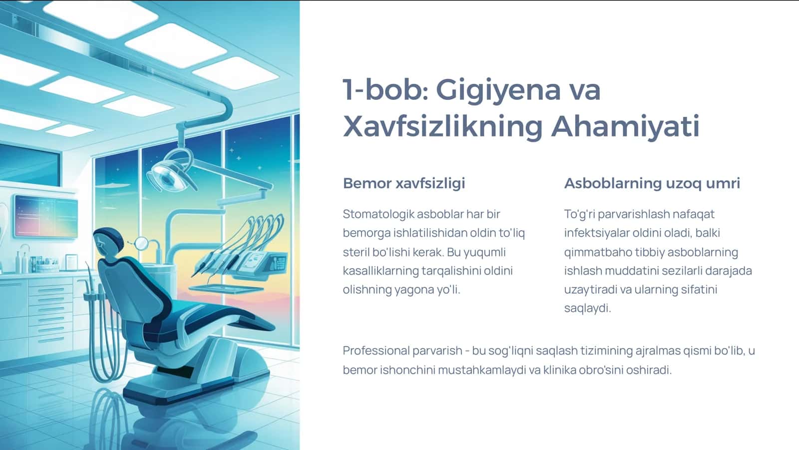 Stomatologiya Asboblarini Parvarish Qilish 2