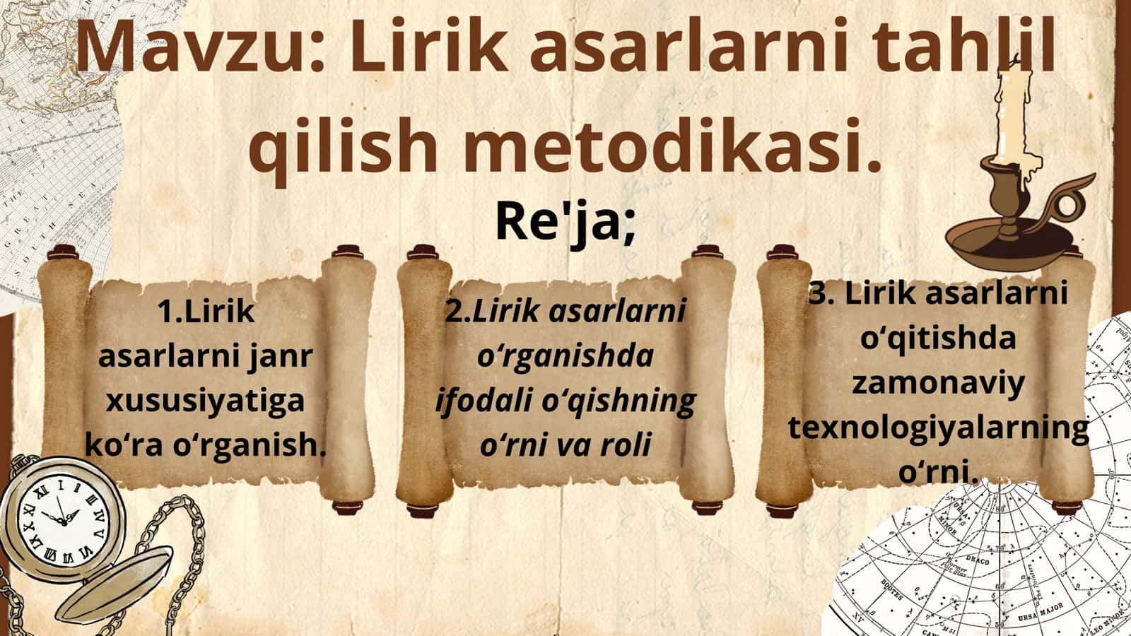 Lirik asarlarni tahlil qilish metodikasi 2
