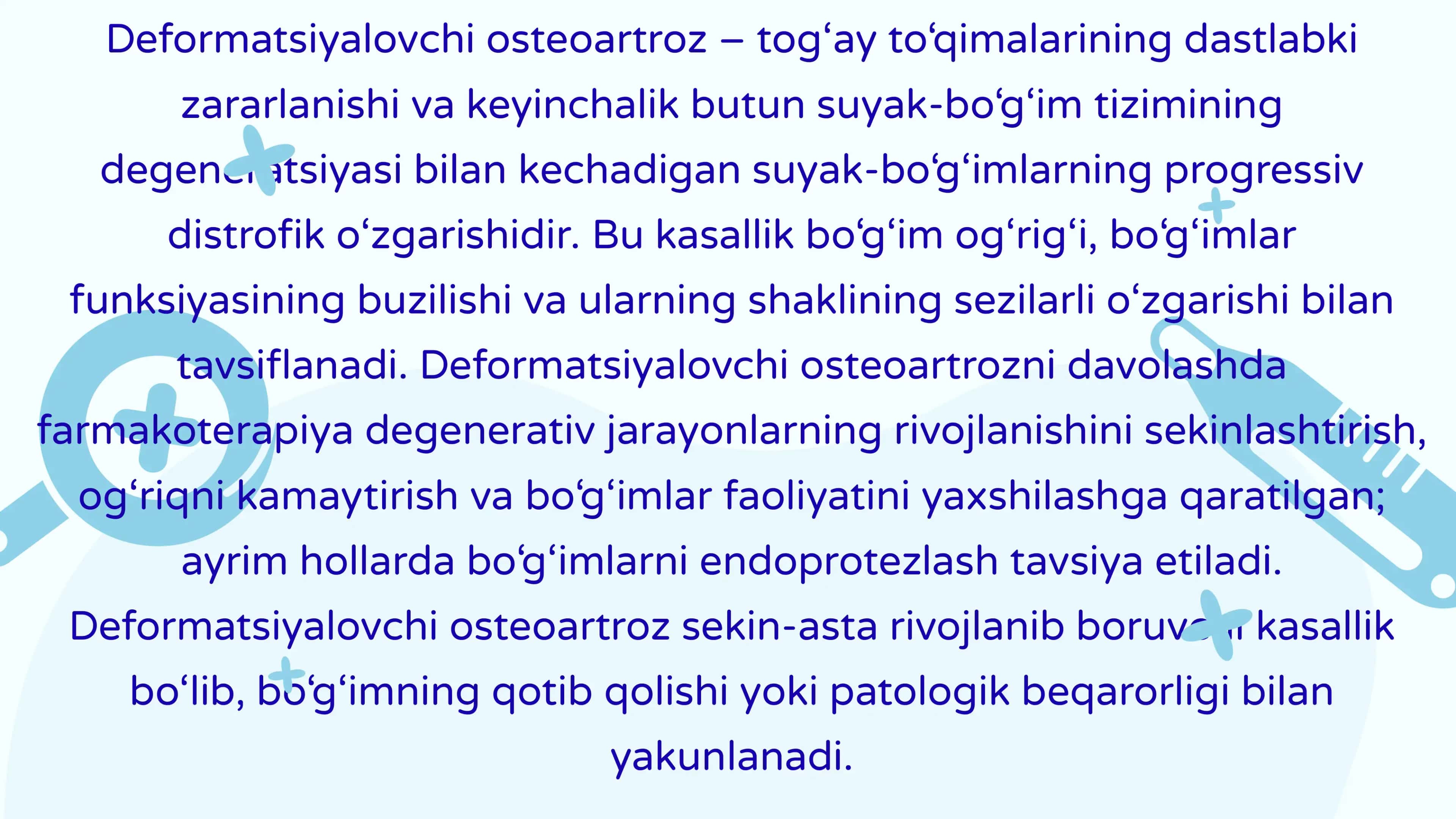Deformatsiyalovchi osteoartroz 2