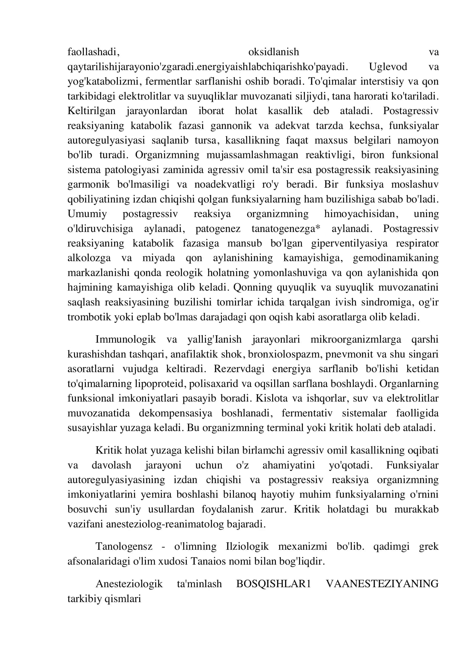 Xirurgiyada Ogriksizlantirish. Narkoz Tushunchasi 2