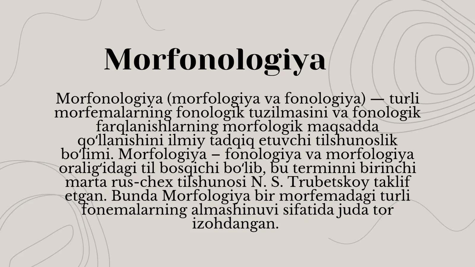 Morfologiya va Morfologik аtternatsiyаlar 2
