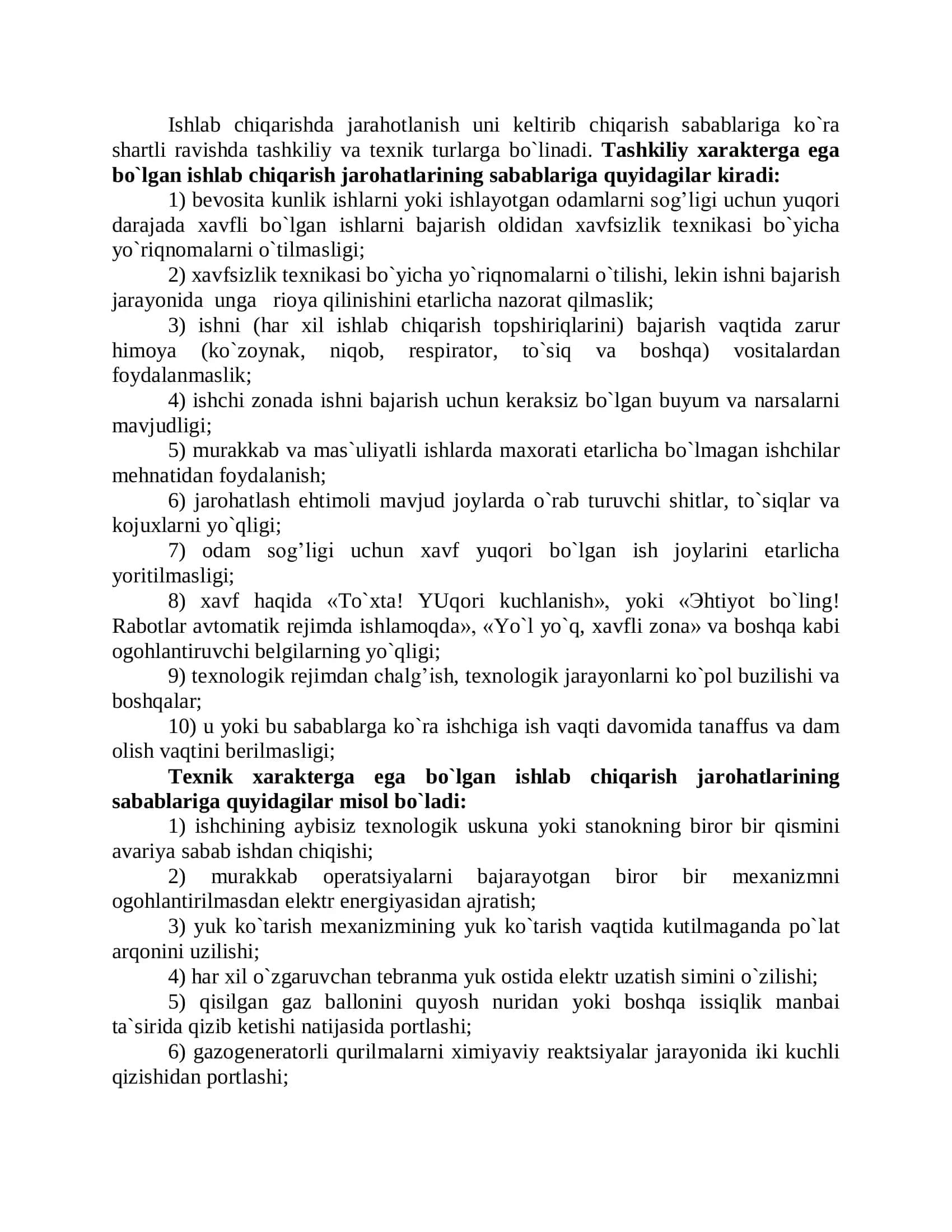 Baxtsiz hodisalarda shikastlanganlarga birinchi yordam ko`rsatish 2