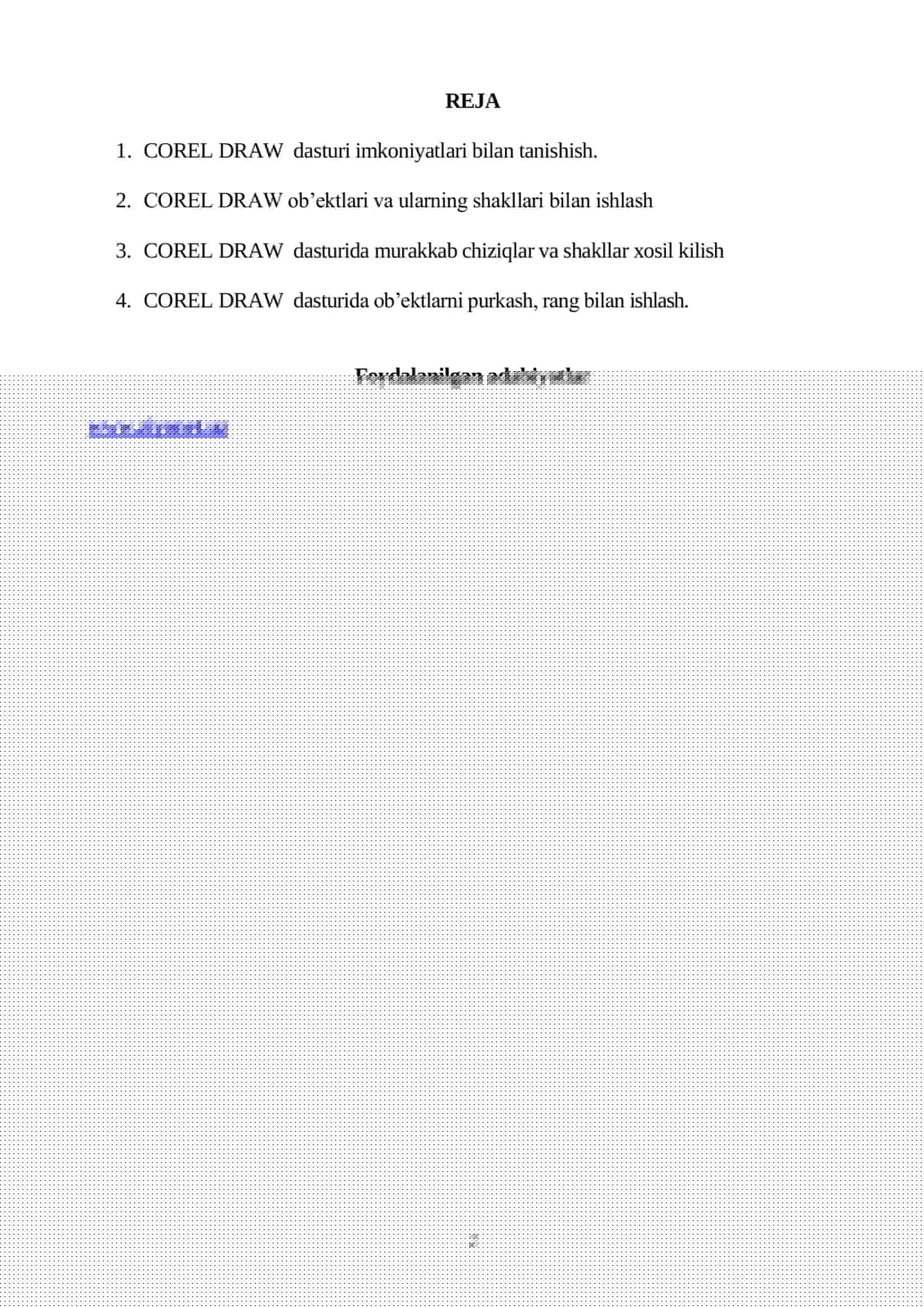 CoRel draw dasturi 2