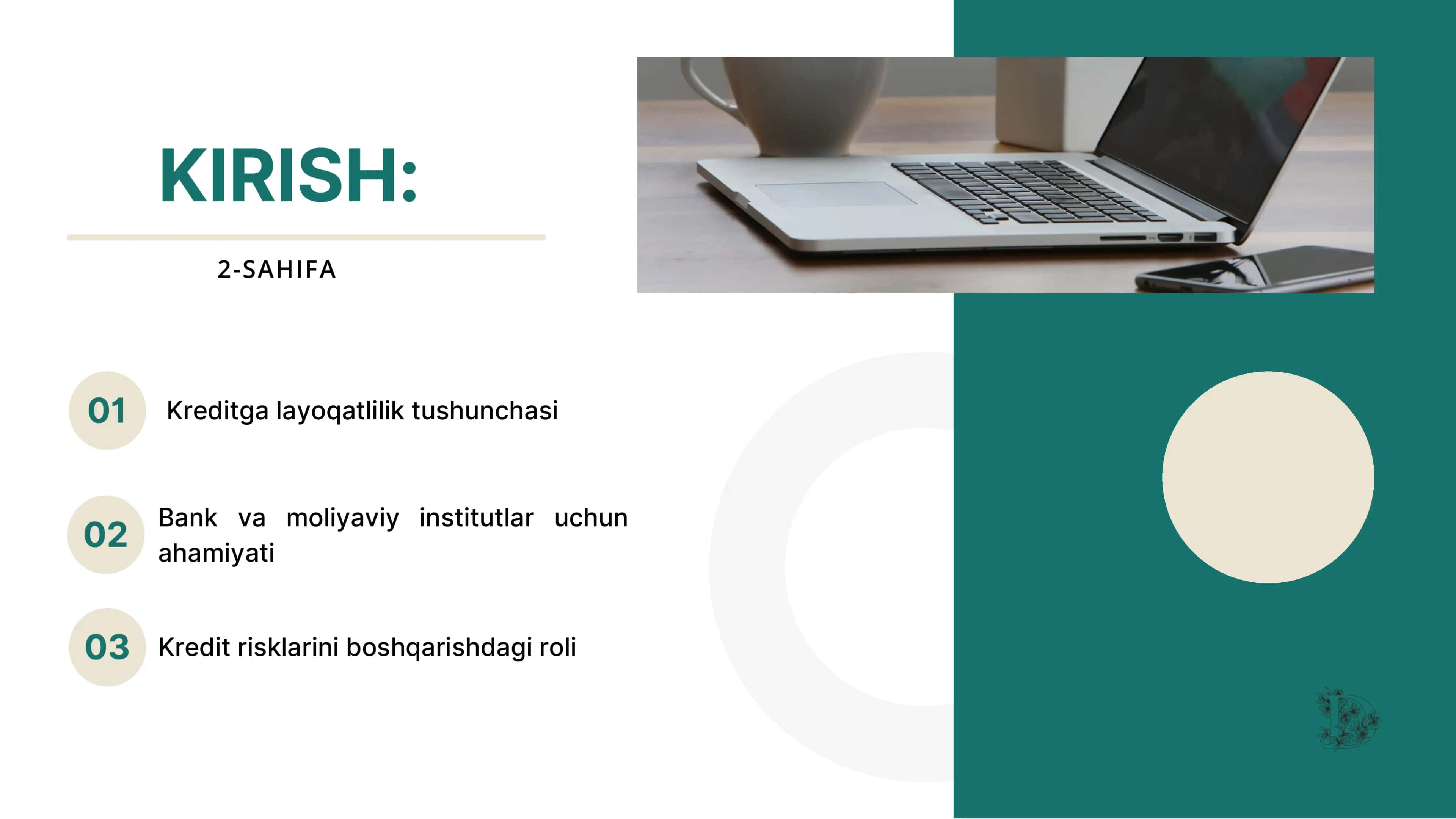 KREDITGA LAYOQATLILIK TUSHUNCHASI 2