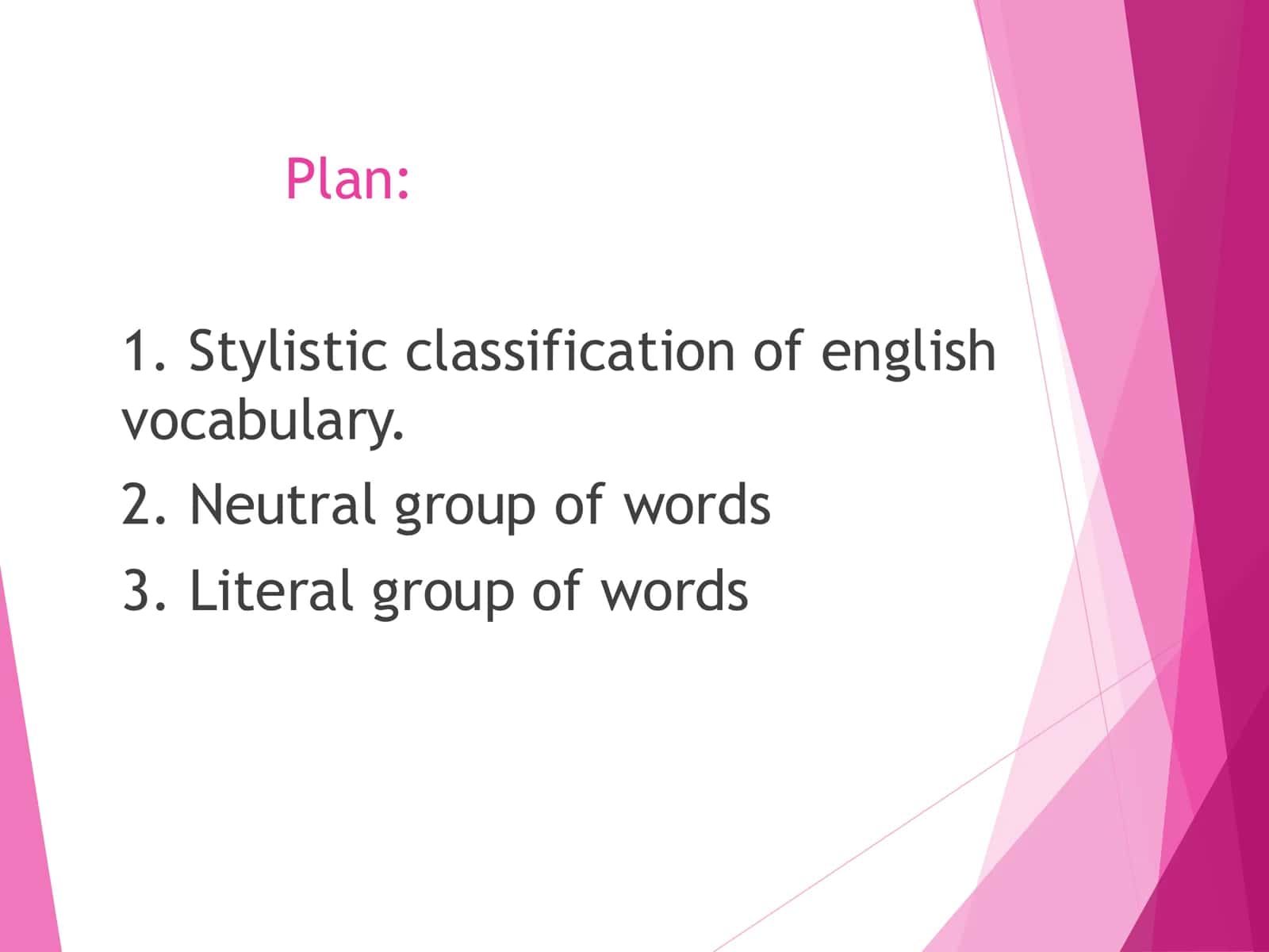 Stylistic classification of English vocabulary 2