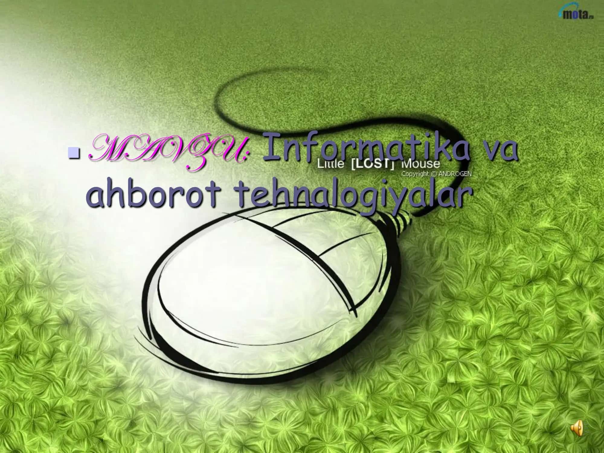 Informatika va ahborot tehnalogiyalar 2