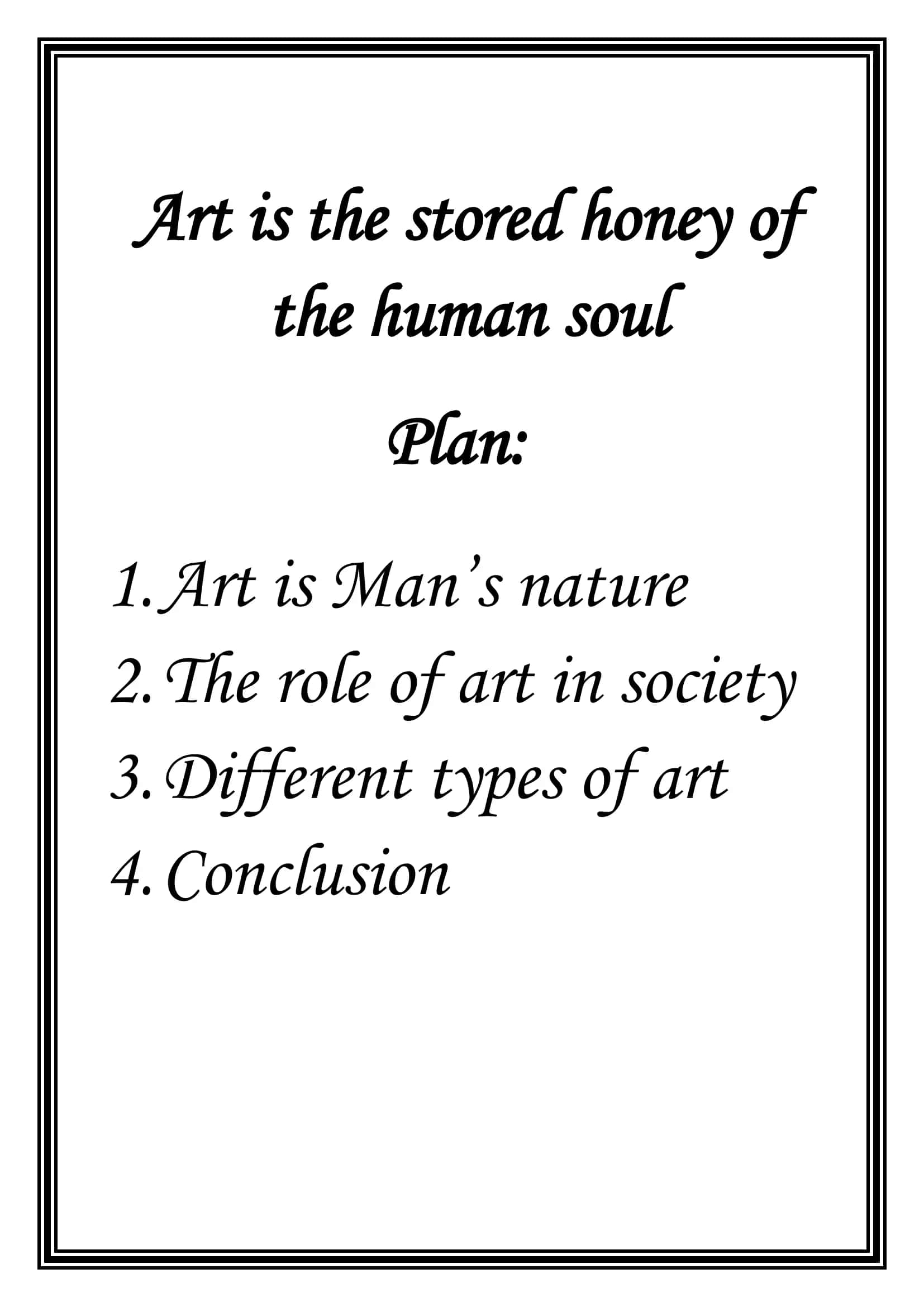 Art is Man's Nature 2