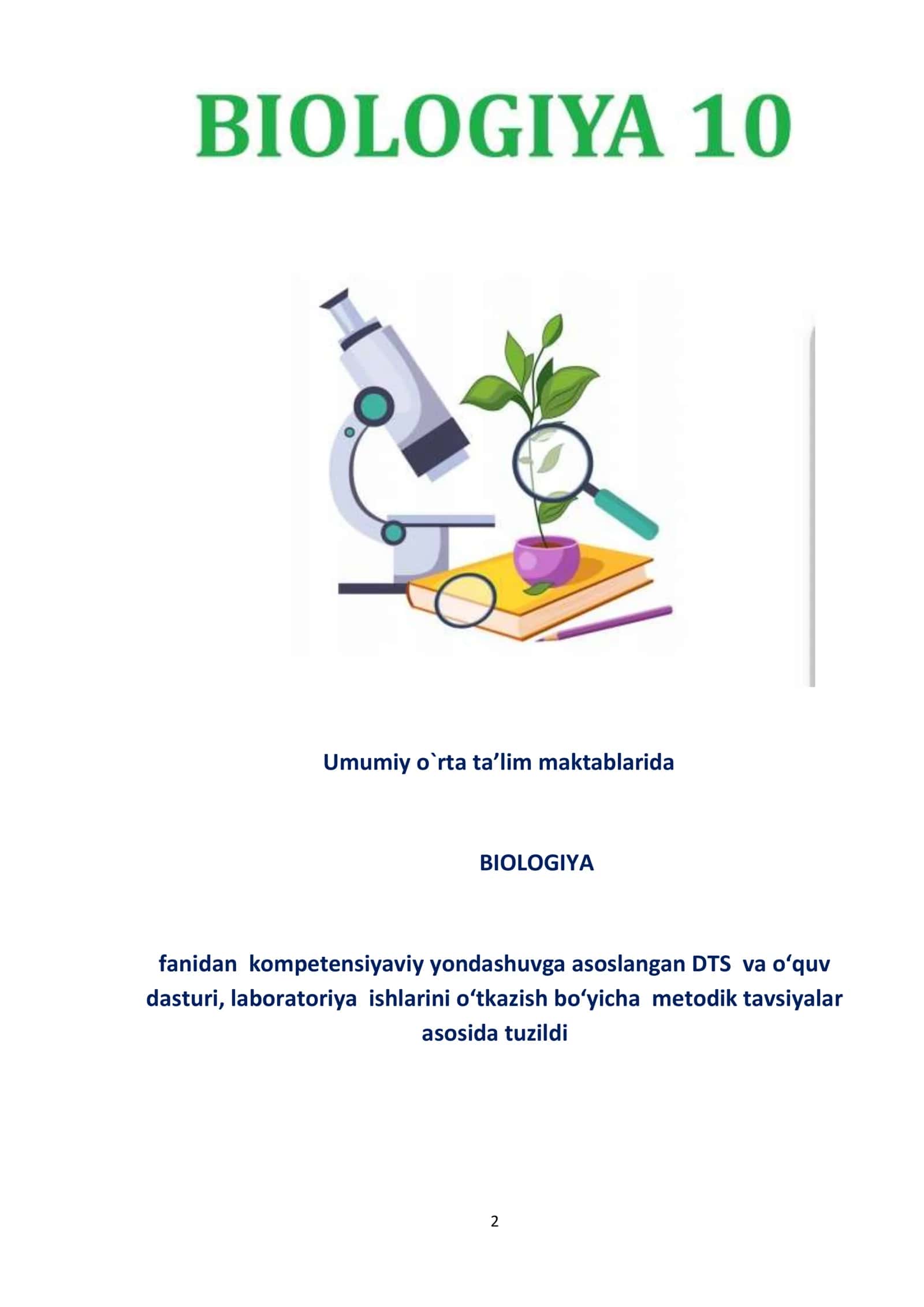 10-sinf Biologiya fanidan laboratoriya ishi daftari 2