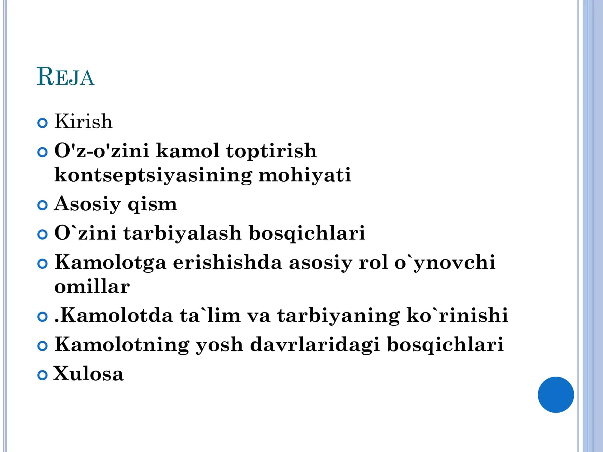 SHAXSNING O’Z-O’ZINI KAMOL TOPTIRISHI 2