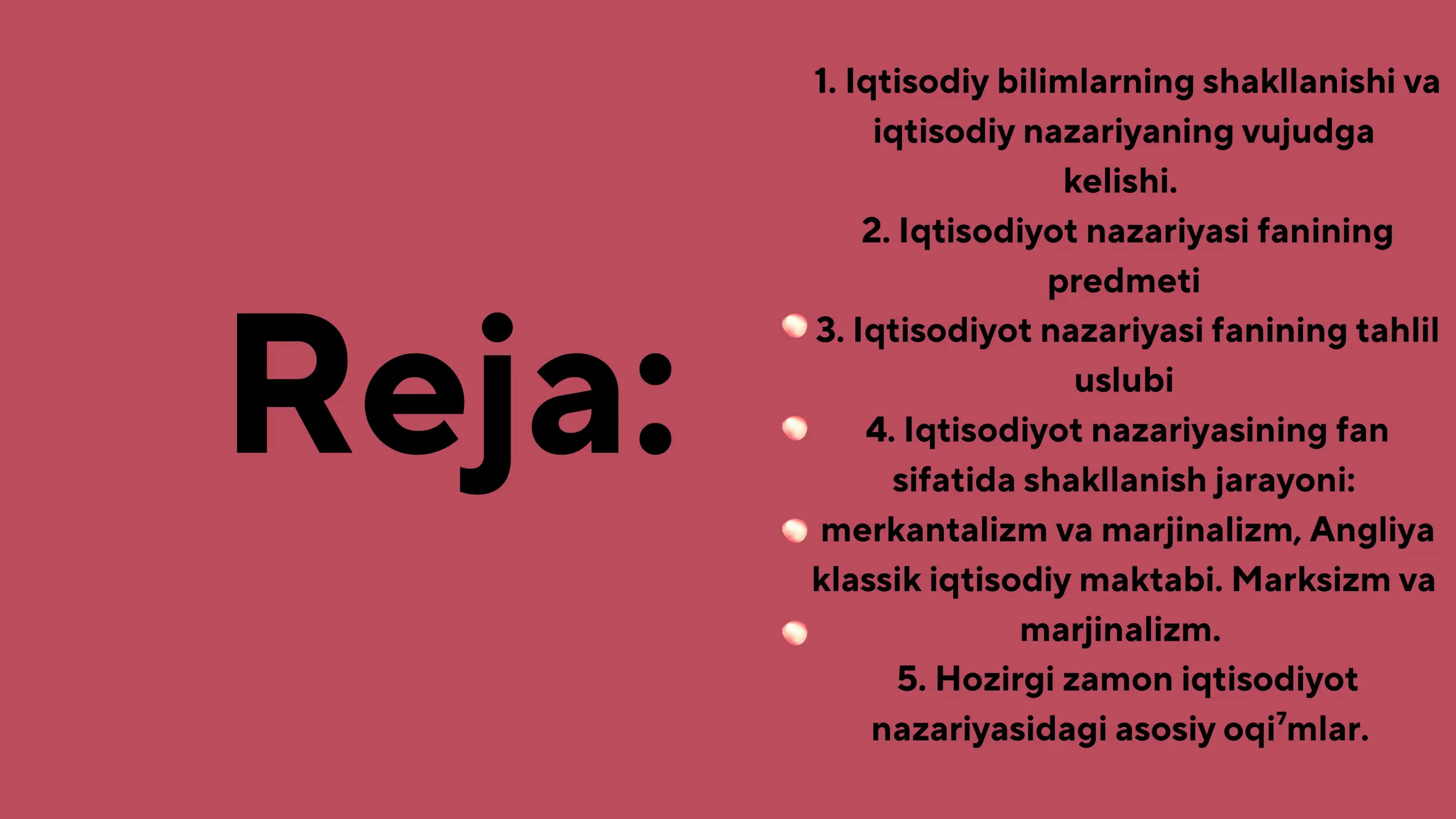 Iqtisodiyot nazariyasi 2