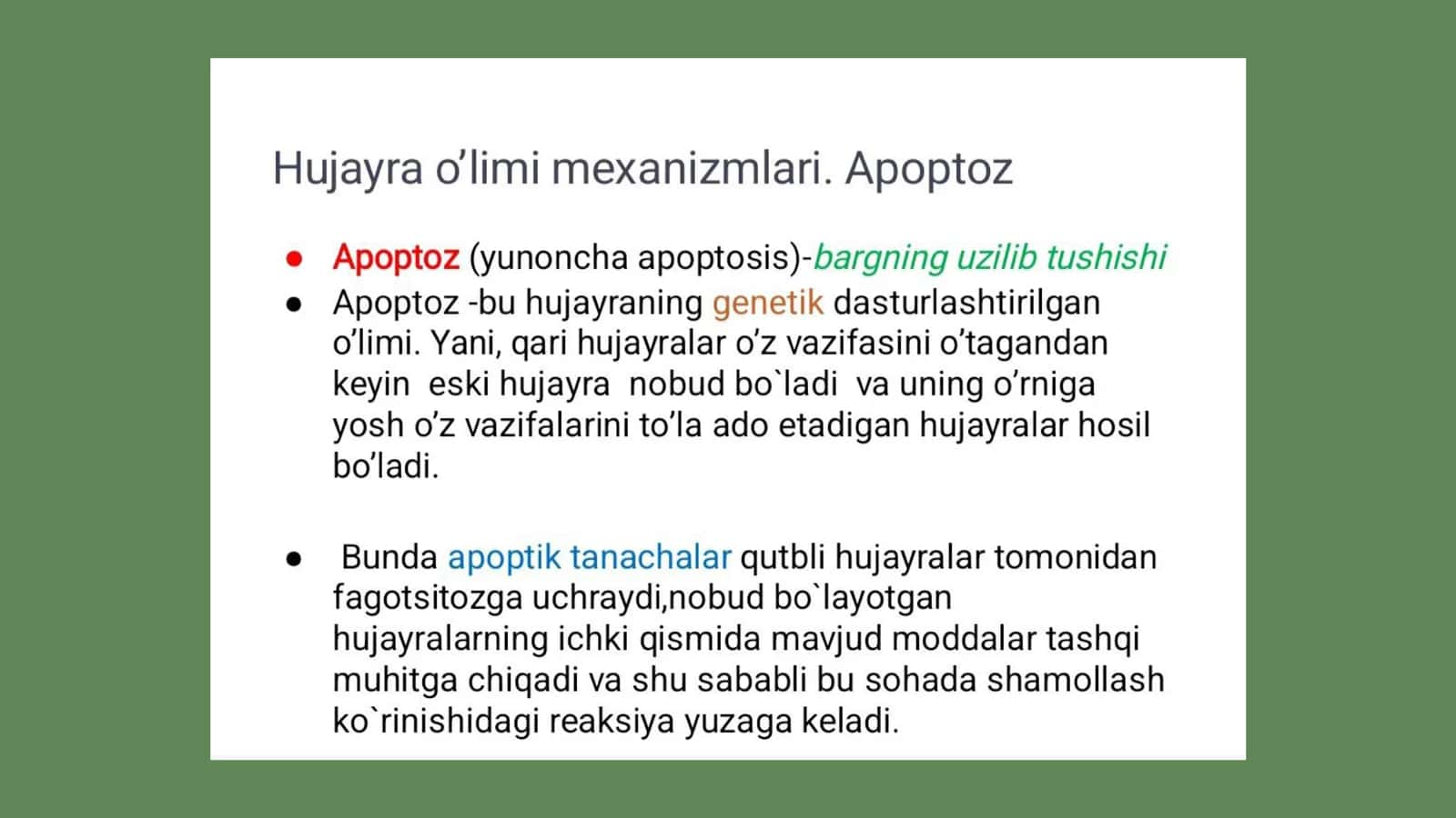 Hujayra apoptozi 2