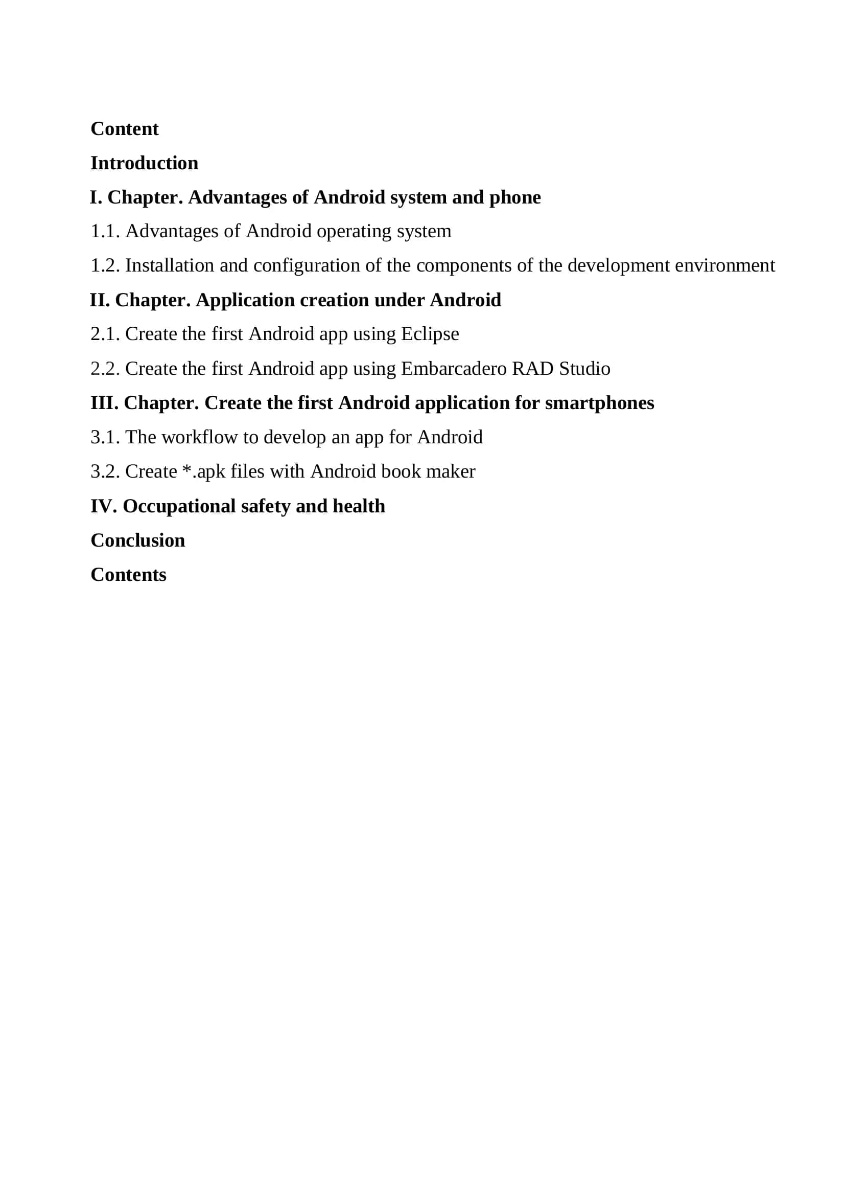 Application for smartphones running the Android operating system 2