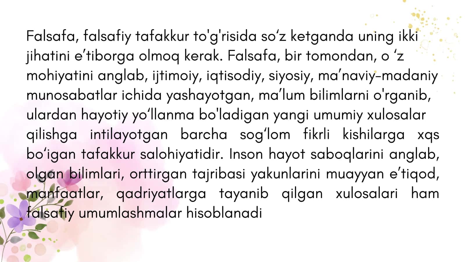 Falsafa va uning jamiyat hayotidagi roli 2