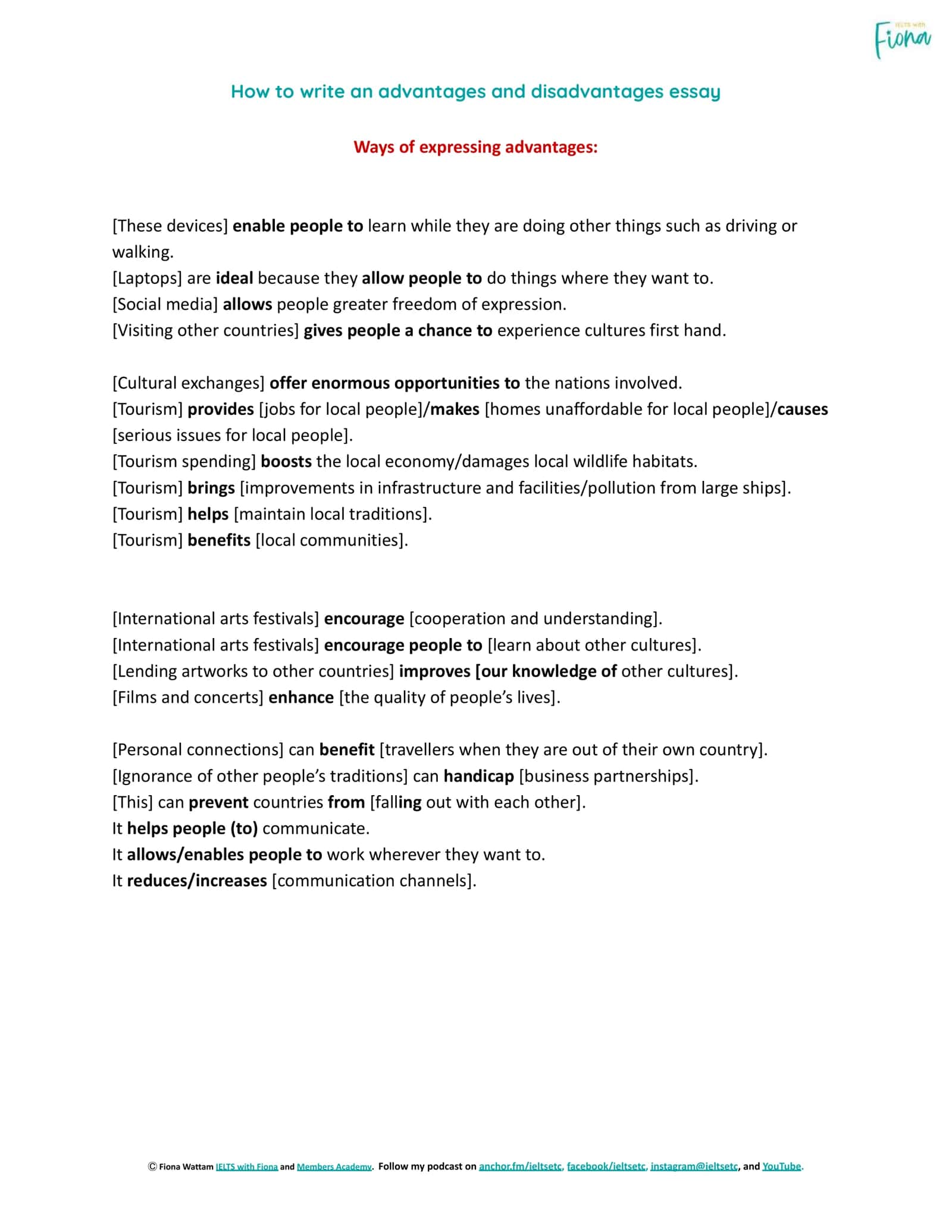 How to write an advantages and disadvantages essay 2