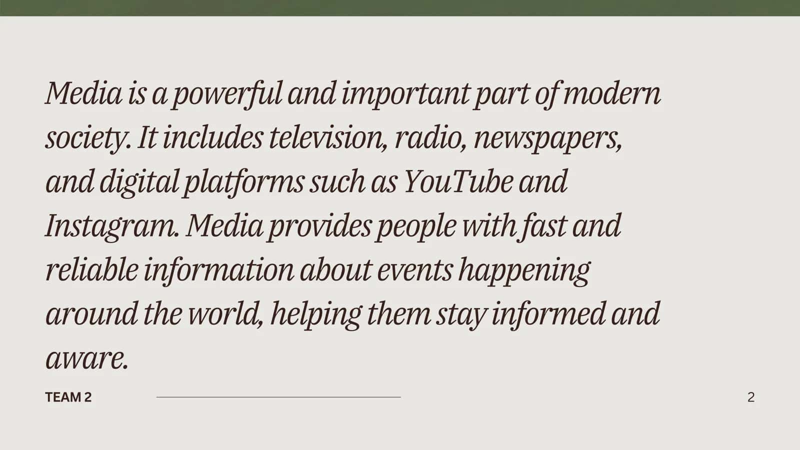 FUNCTIONS OF MEDIA,HOW TO USE CHAT 2