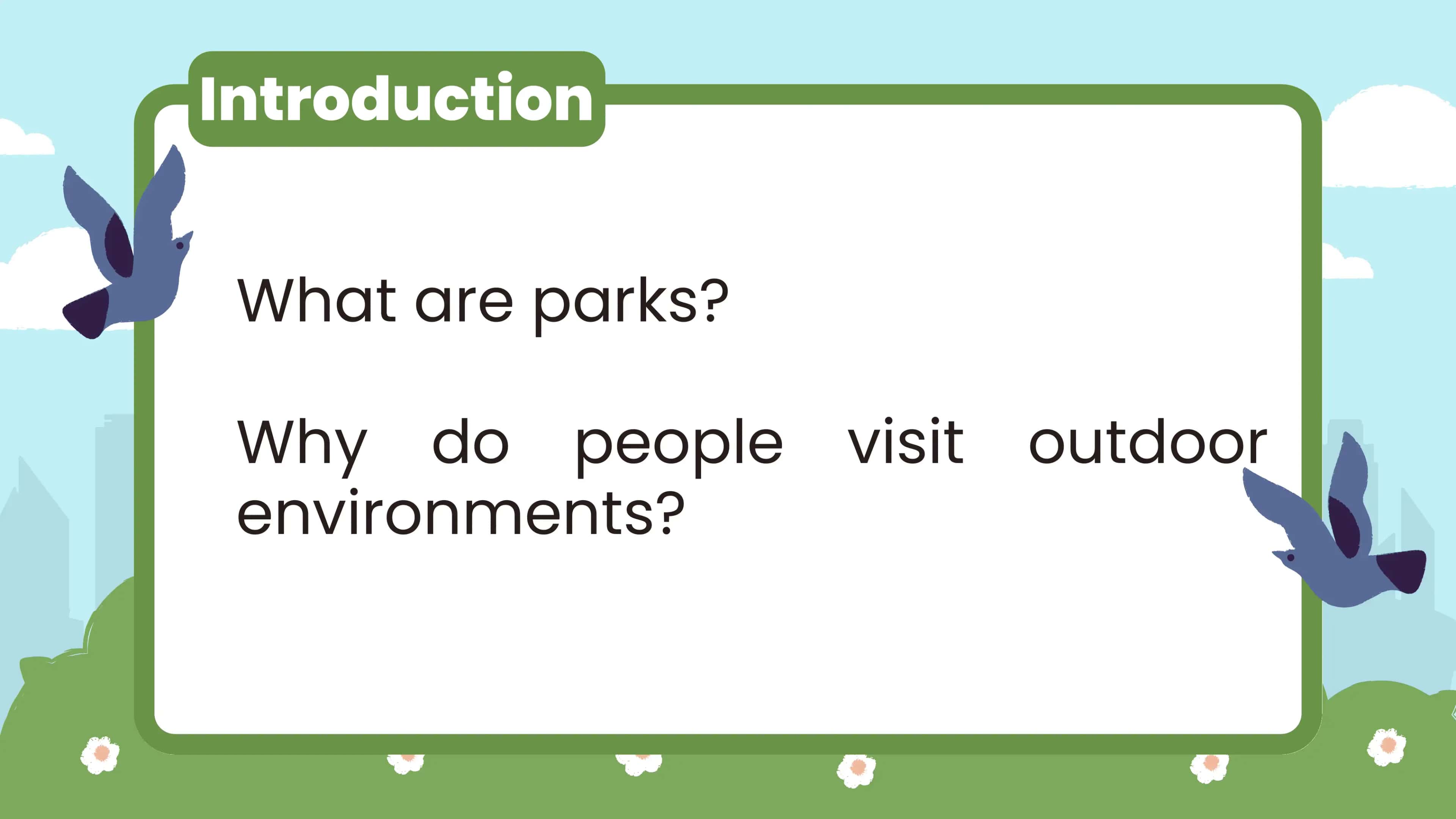Parks and Outdoor Activities 2