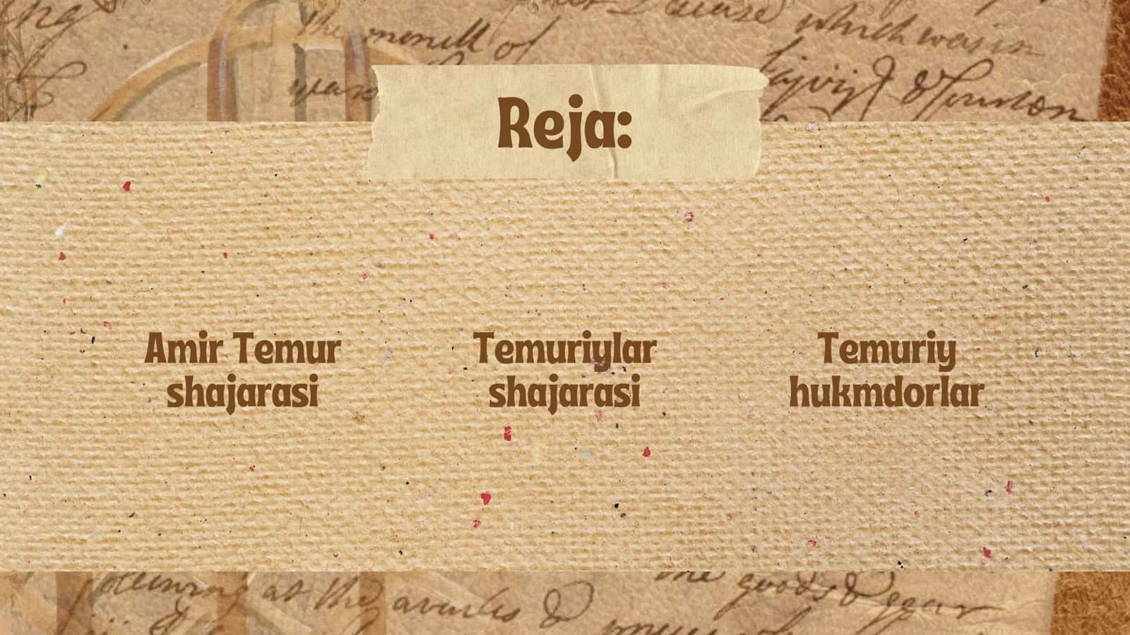 Temuriy hukmdorlar 2