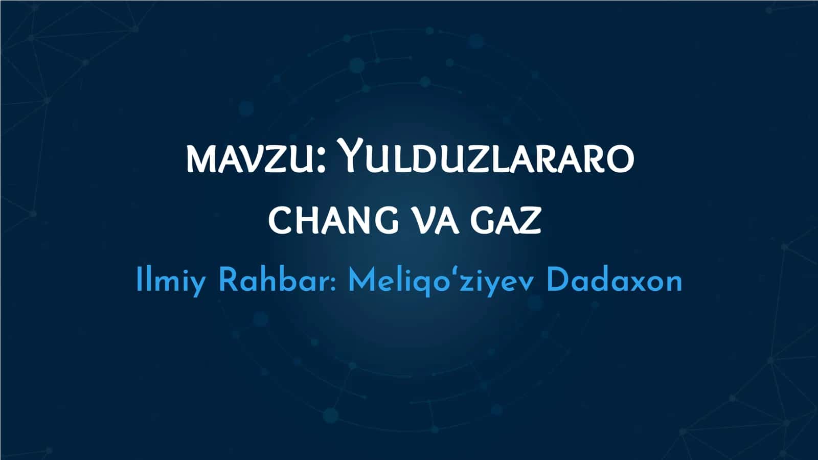 Umumiy astronomiya fanidan slayd 2