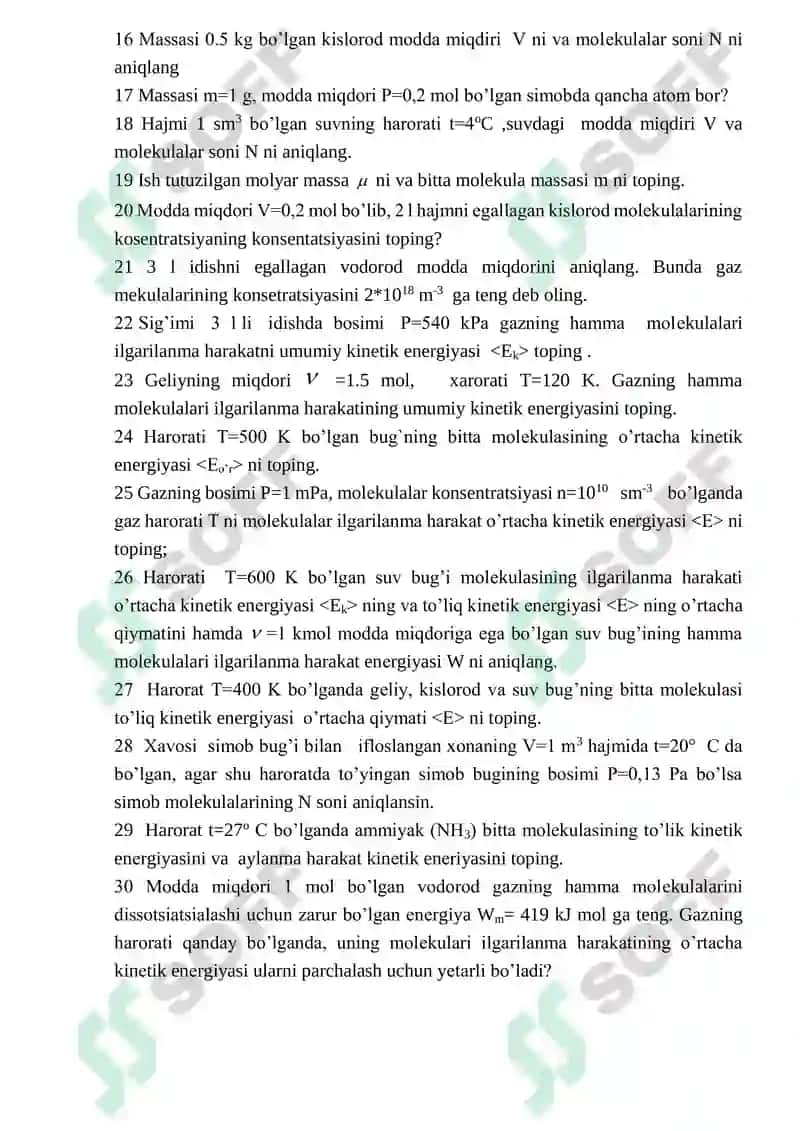 IDEAL GAZ QONUNLARI. IDEAL GAZNING TENGLAMSI. 2
