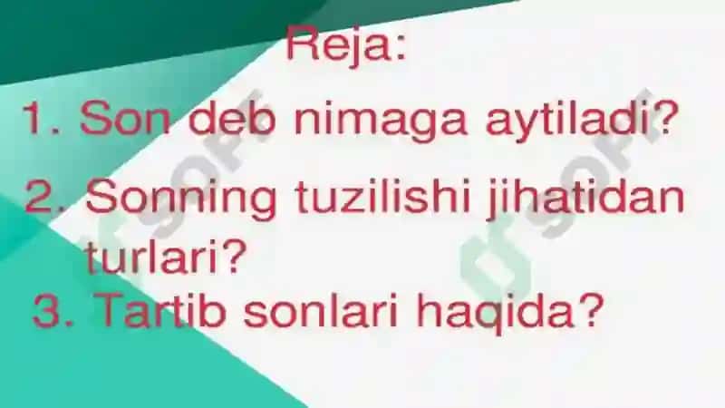 son so‘z turkumi 2