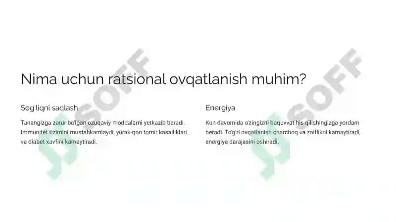 Ratsional ovqatlanish 2