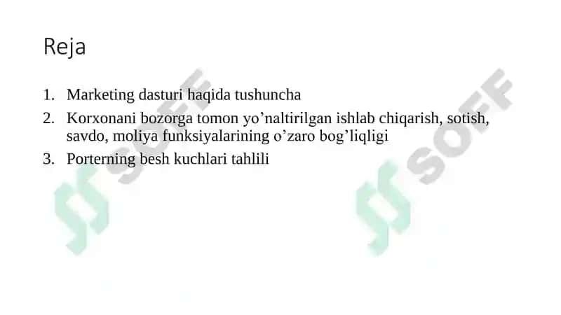 Marketing dasturi 2