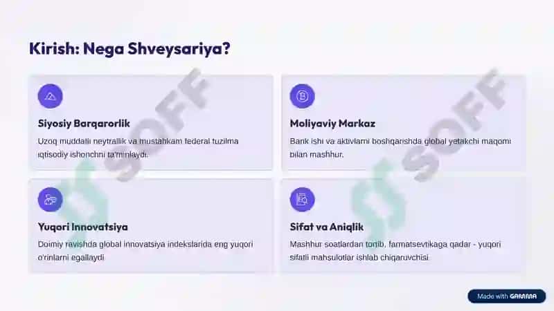 Shveysariya Iqtisodiyotining Asosiy Ustunlari 2