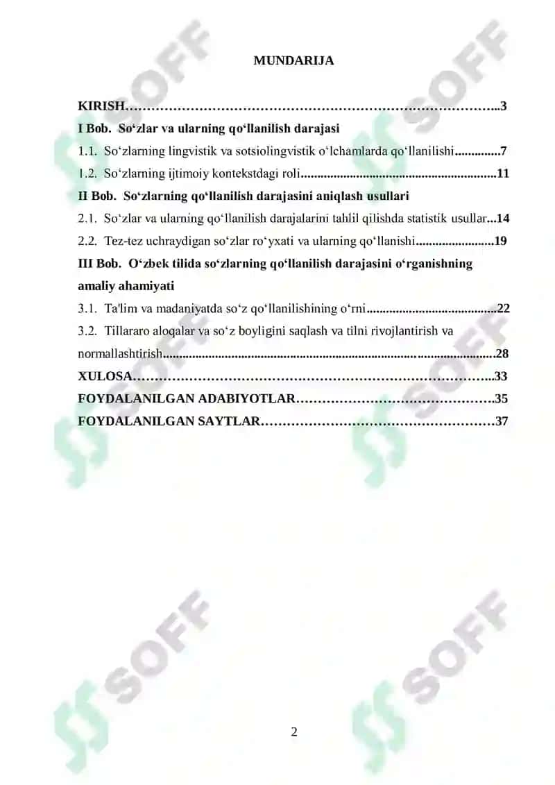 Oʻzbek tilida soʻzlarning qoʻllanilish darajasiga koʻra turlari 2