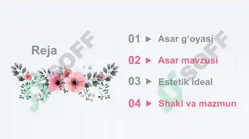 Badiiy asar gʻoyasi 2