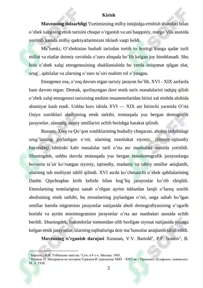 O’zbek xalqining etnik tarixi 2
