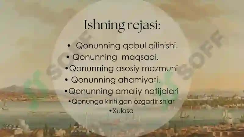 Mustaqillik yillarda Ta'lim tòĝrisida qonun qabul qilinishi 2