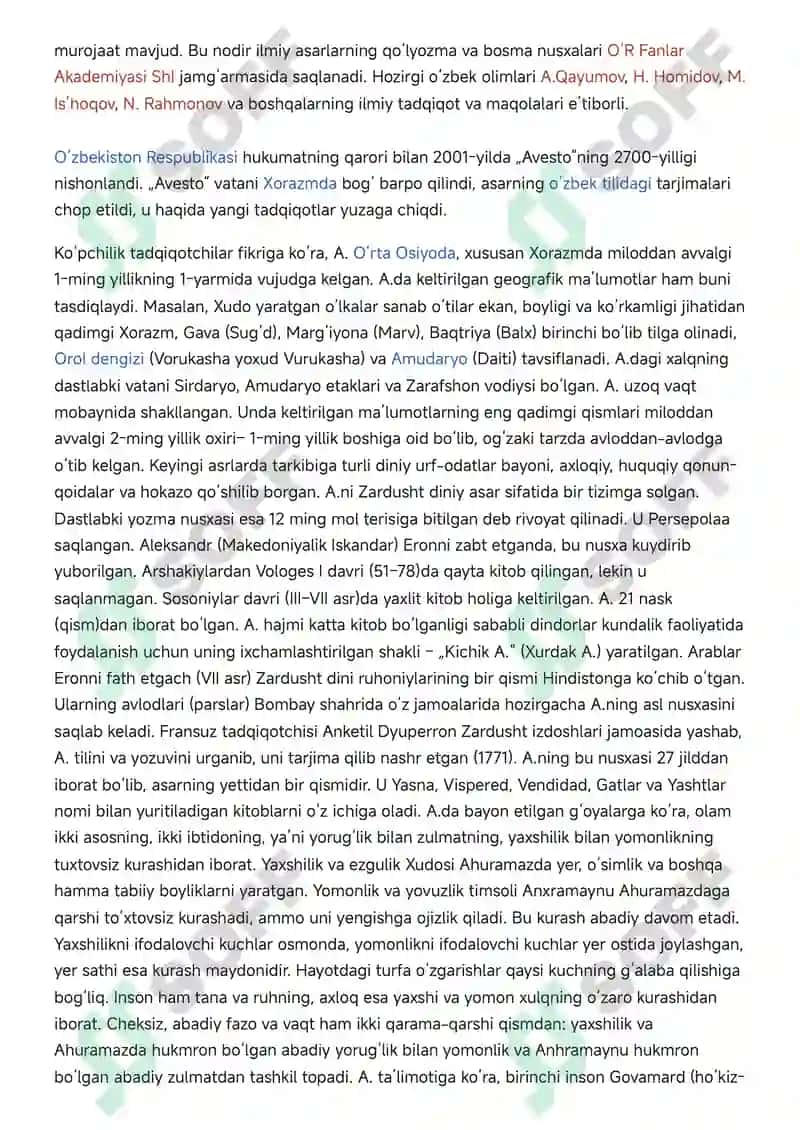 Avesto haqida 2